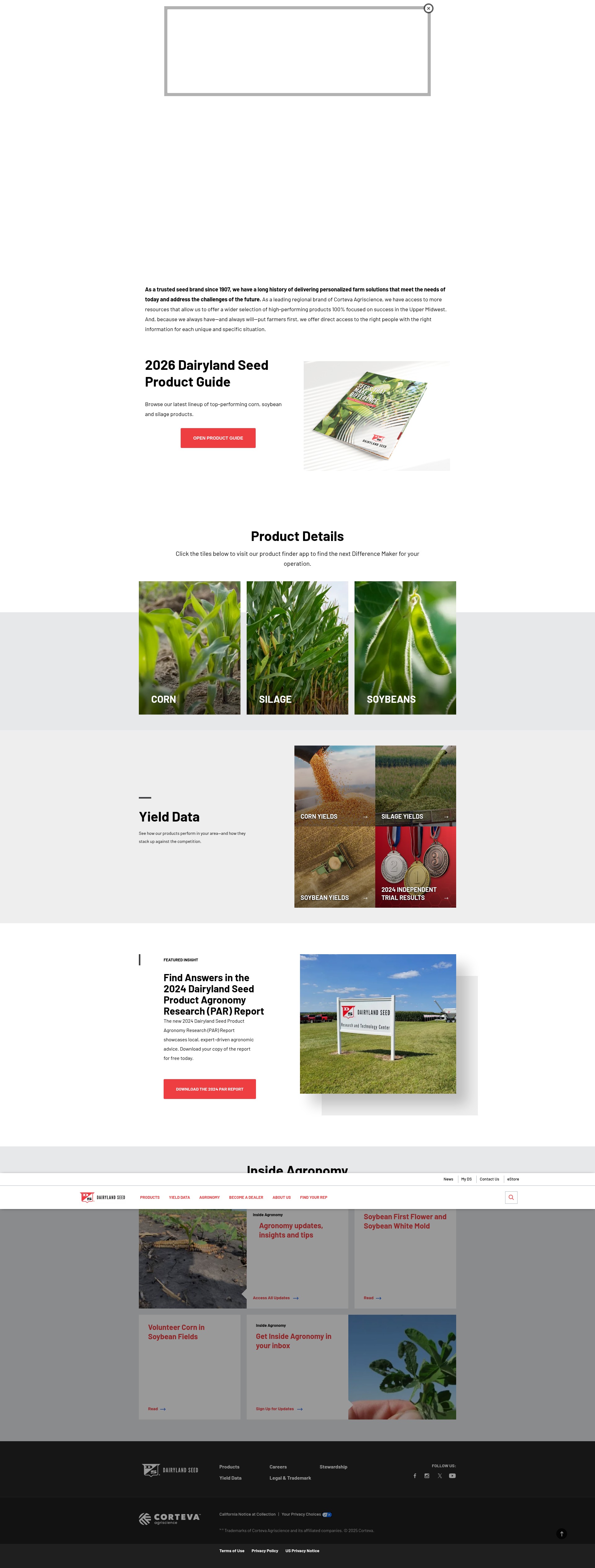 Screenshot of dairylandseed.com