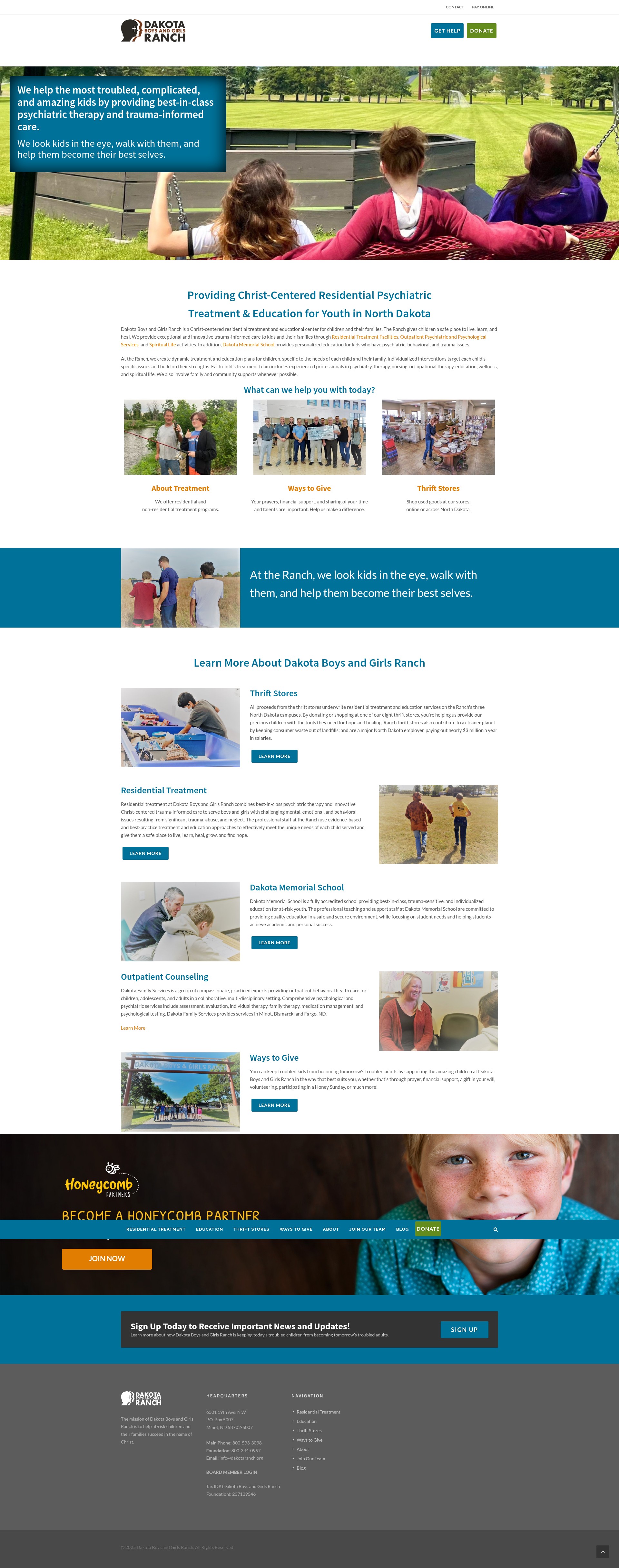 Screenshot of dakotaranch.org