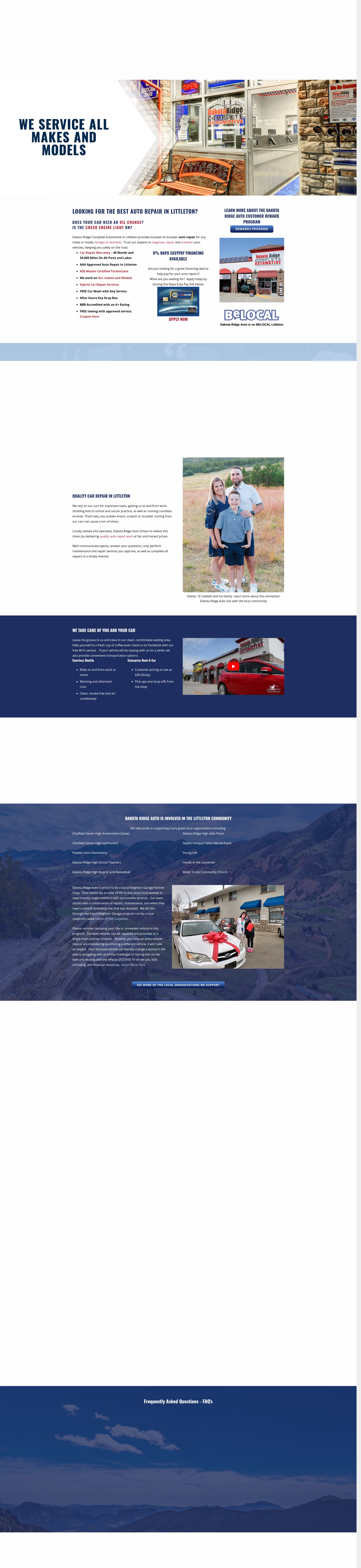 Screenshot of dakotaridgeauto.com