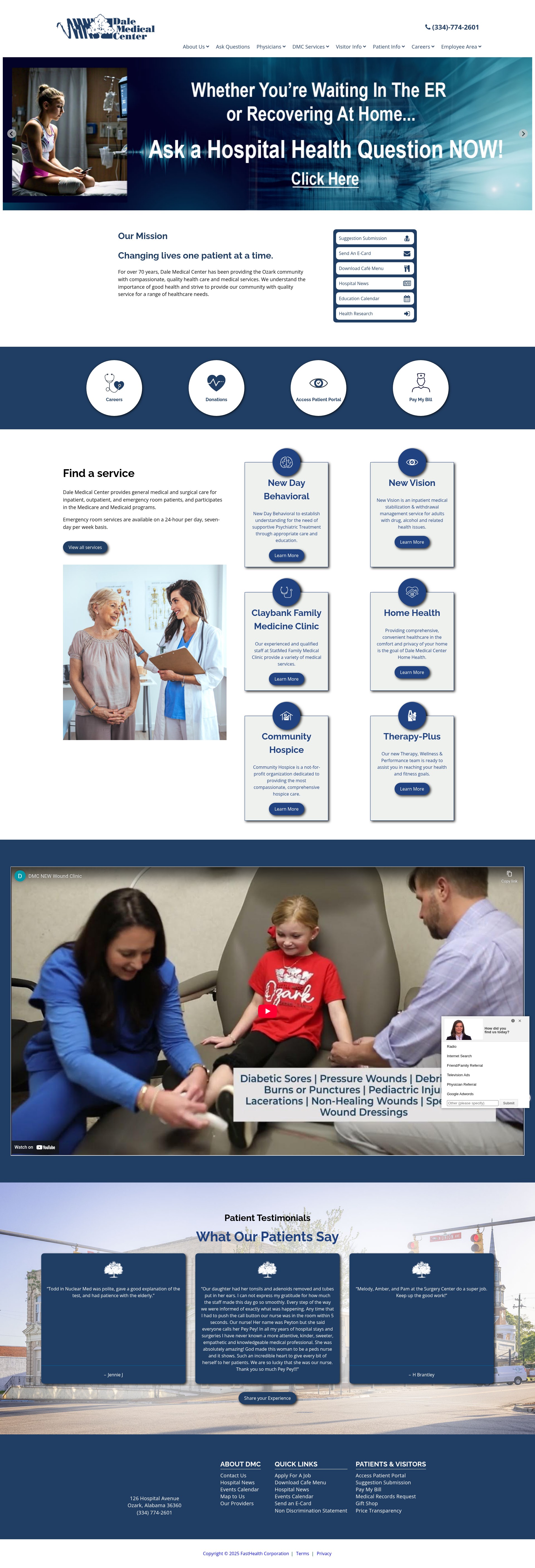 Screenshot of dalemedical.org