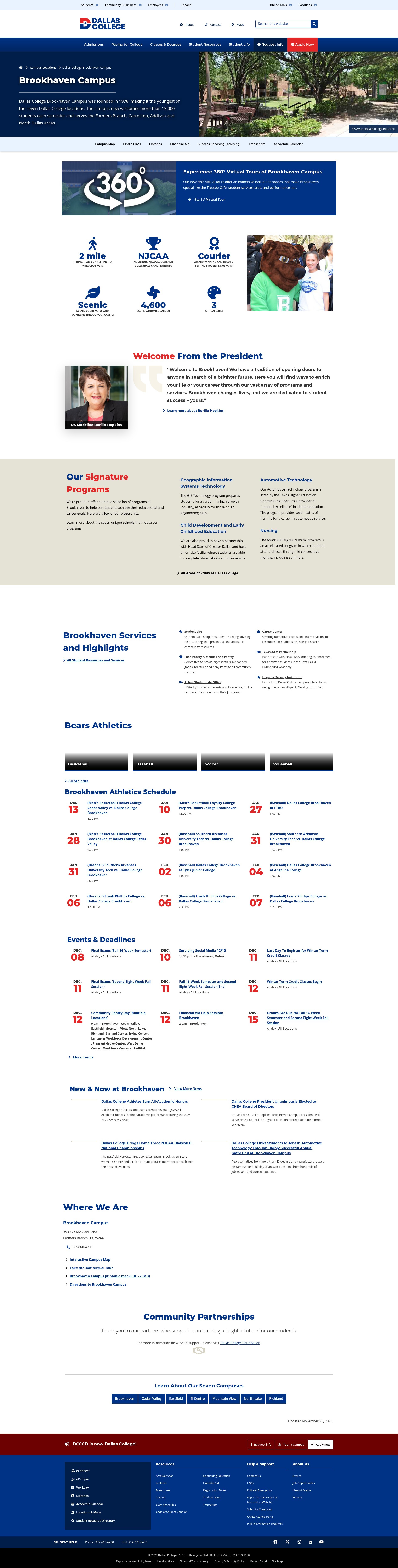 Screenshot of dallascollege.edu