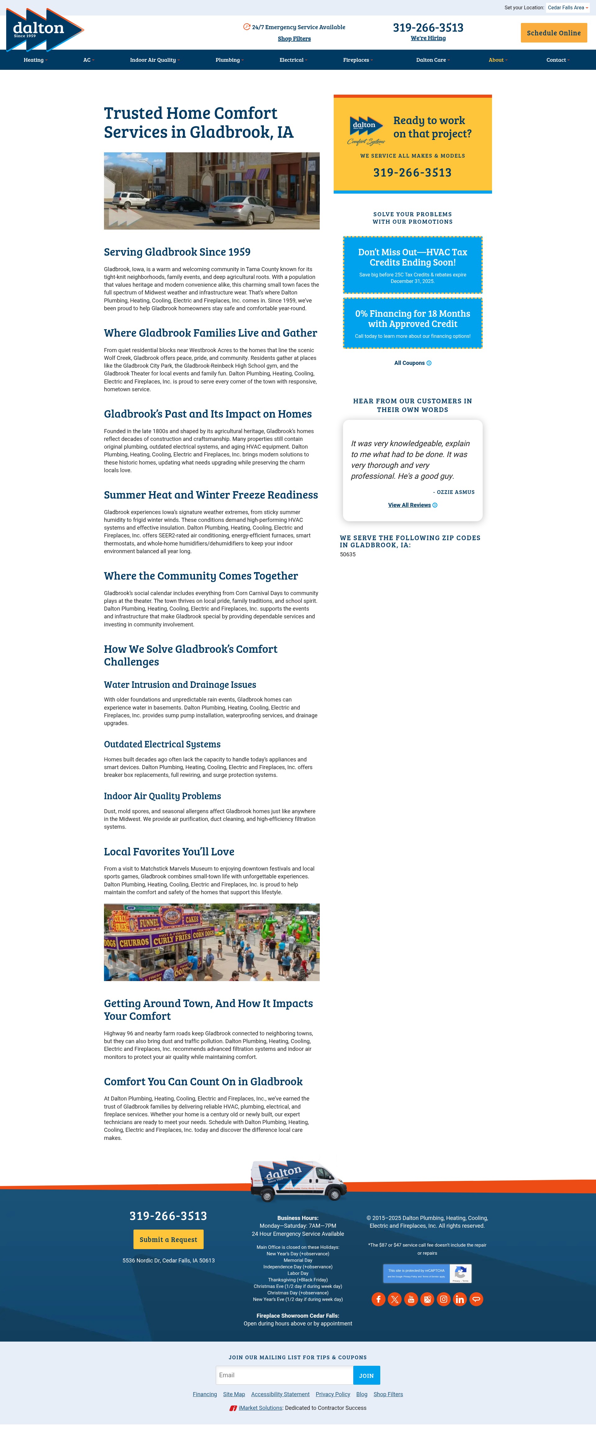Screenshot of daltonphc.com