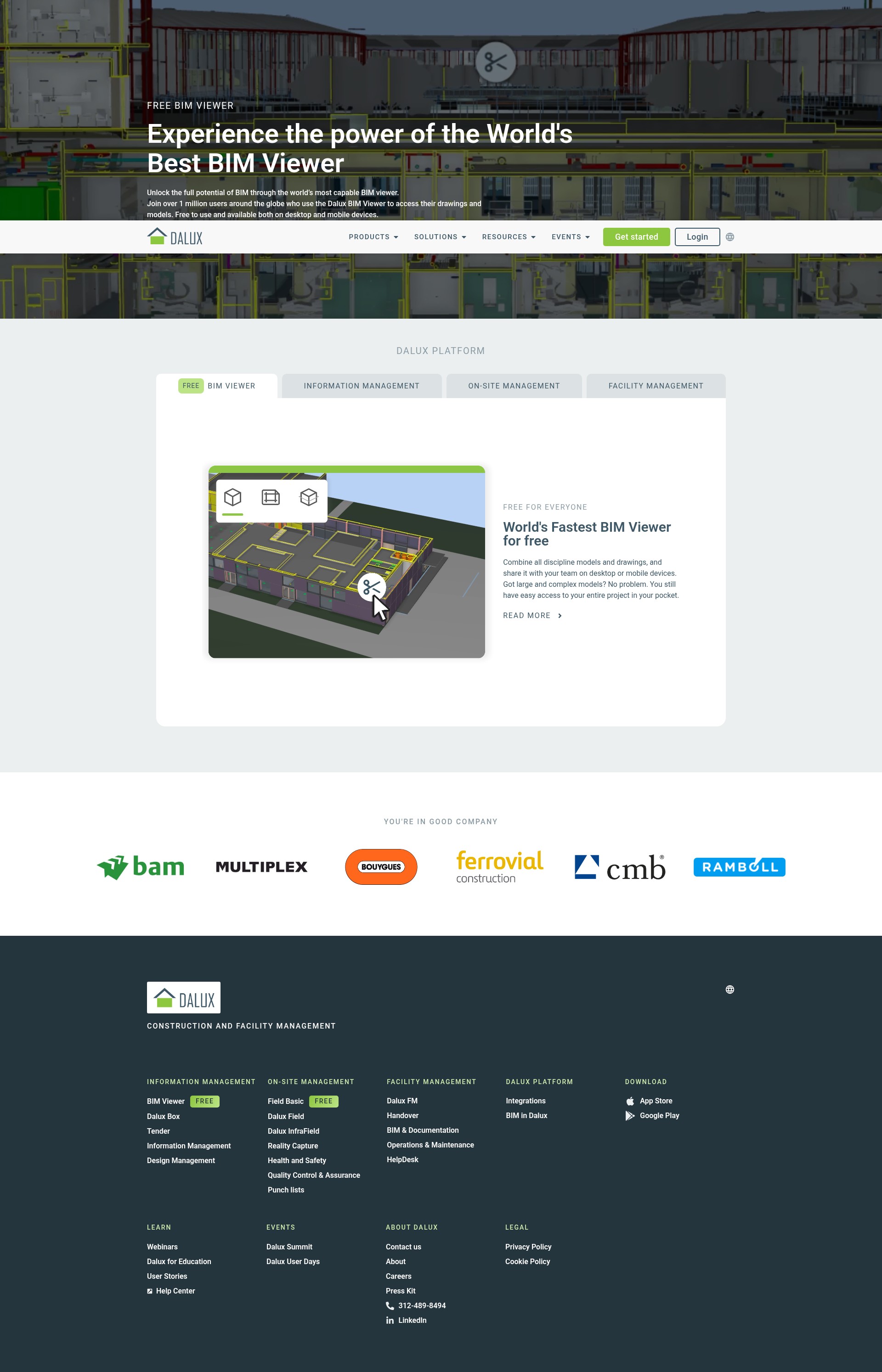 Screenshot of dalux.com