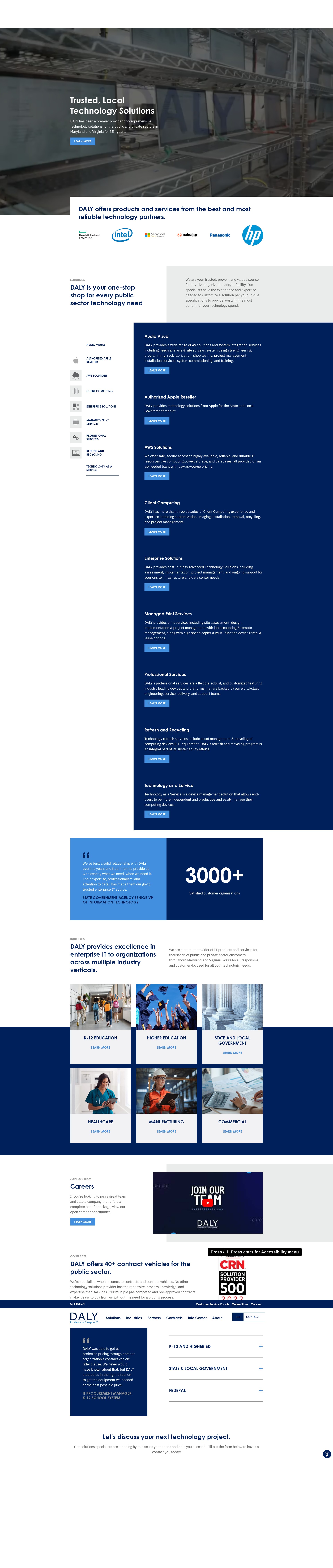 Screenshot of daly.com