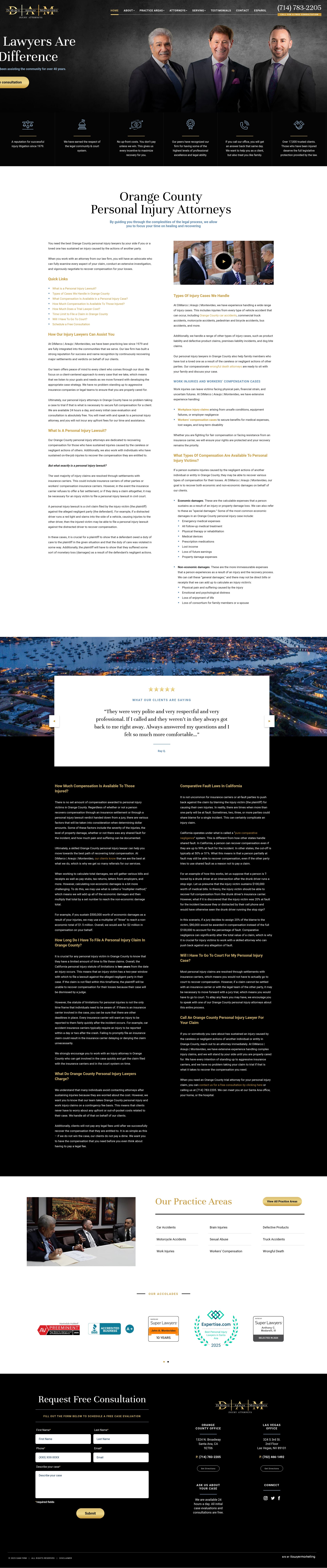 Screenshot of damfirm.com