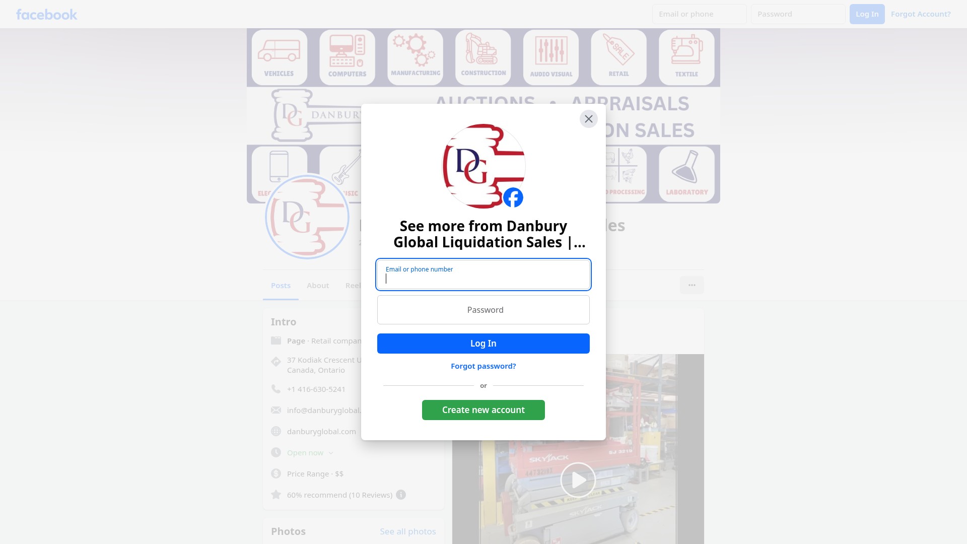 Screenshot of danburyglobal.com