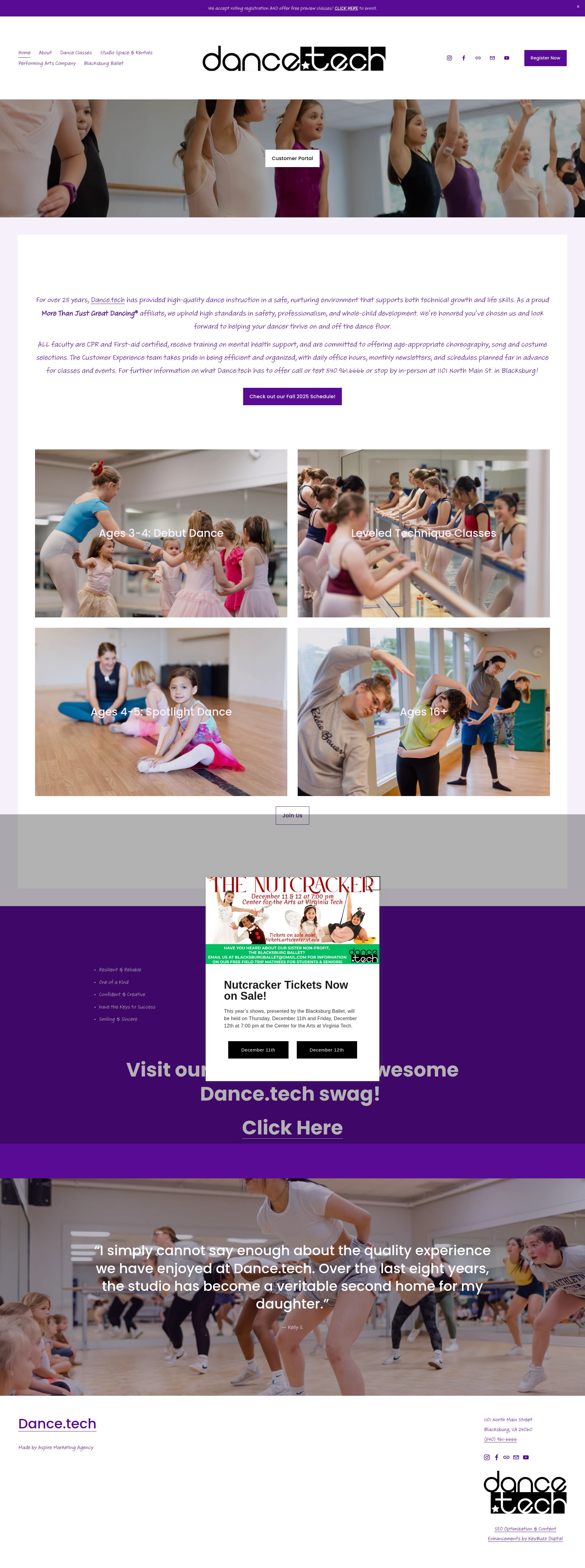 Screenshot of dance-tech.com