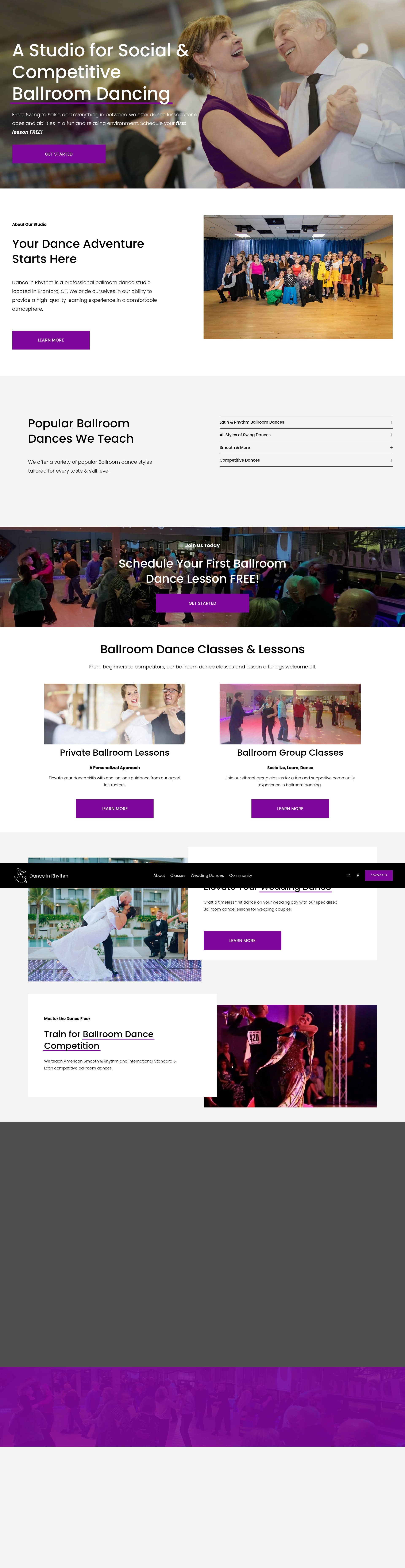 Screenshot of danceinrhythm.com