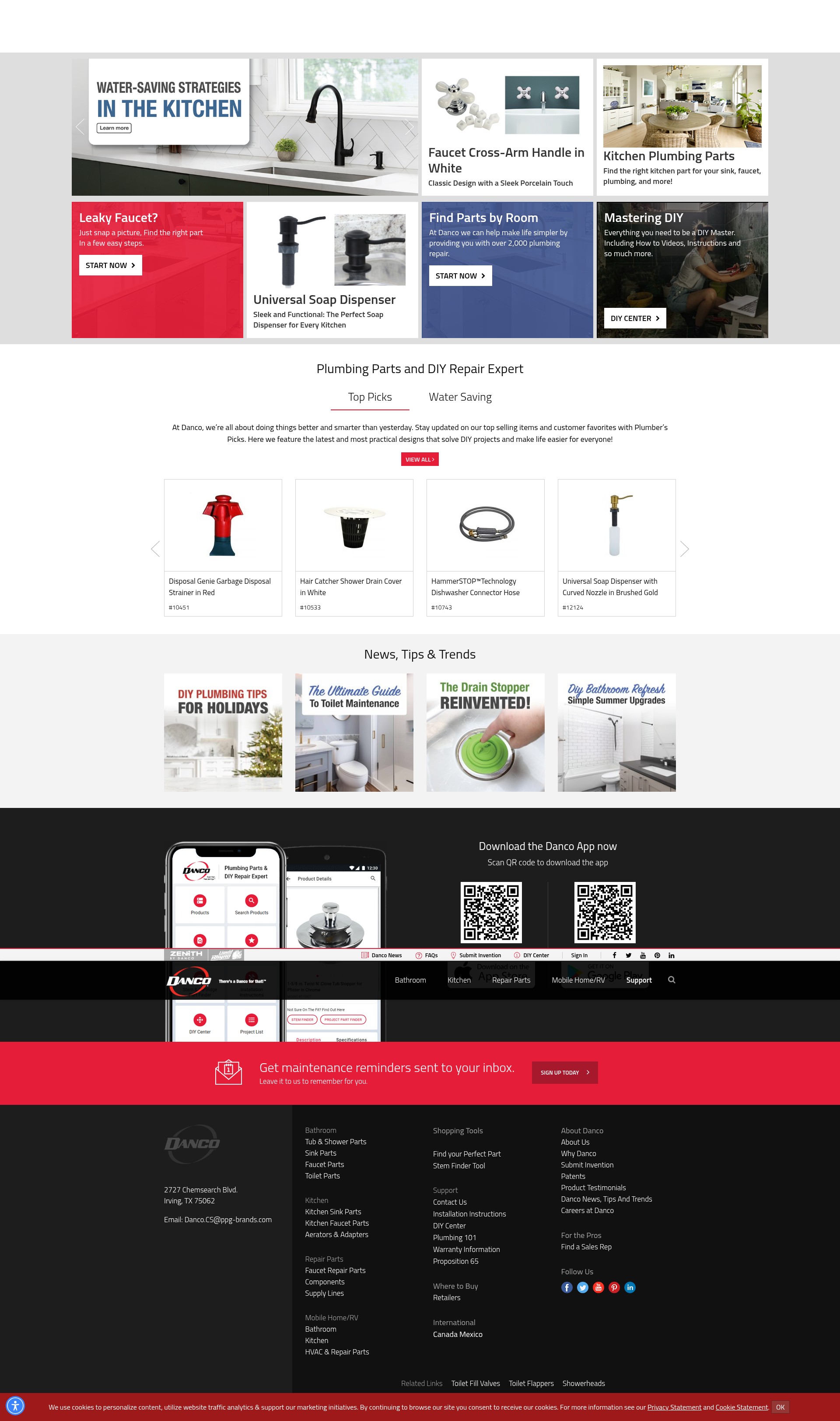 Screenshot of danco.com