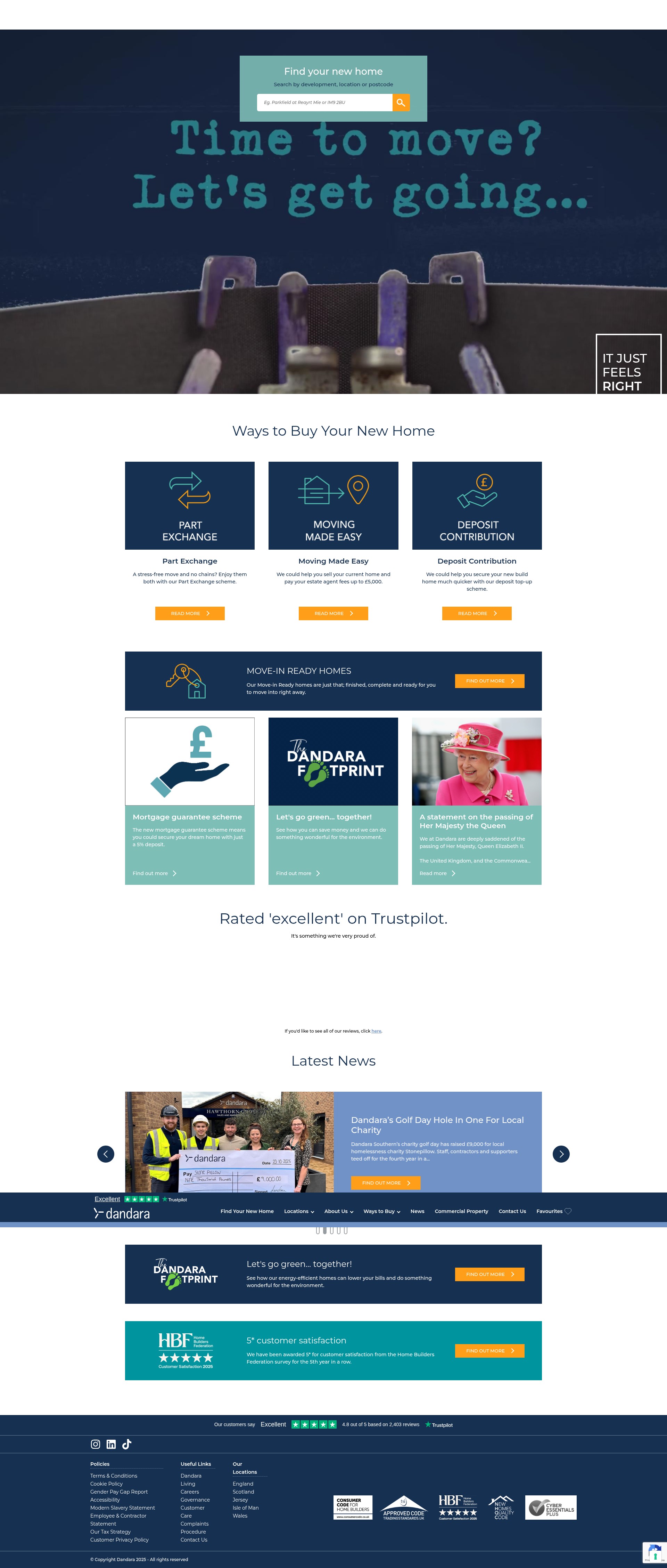 Screenshot of dandara.com