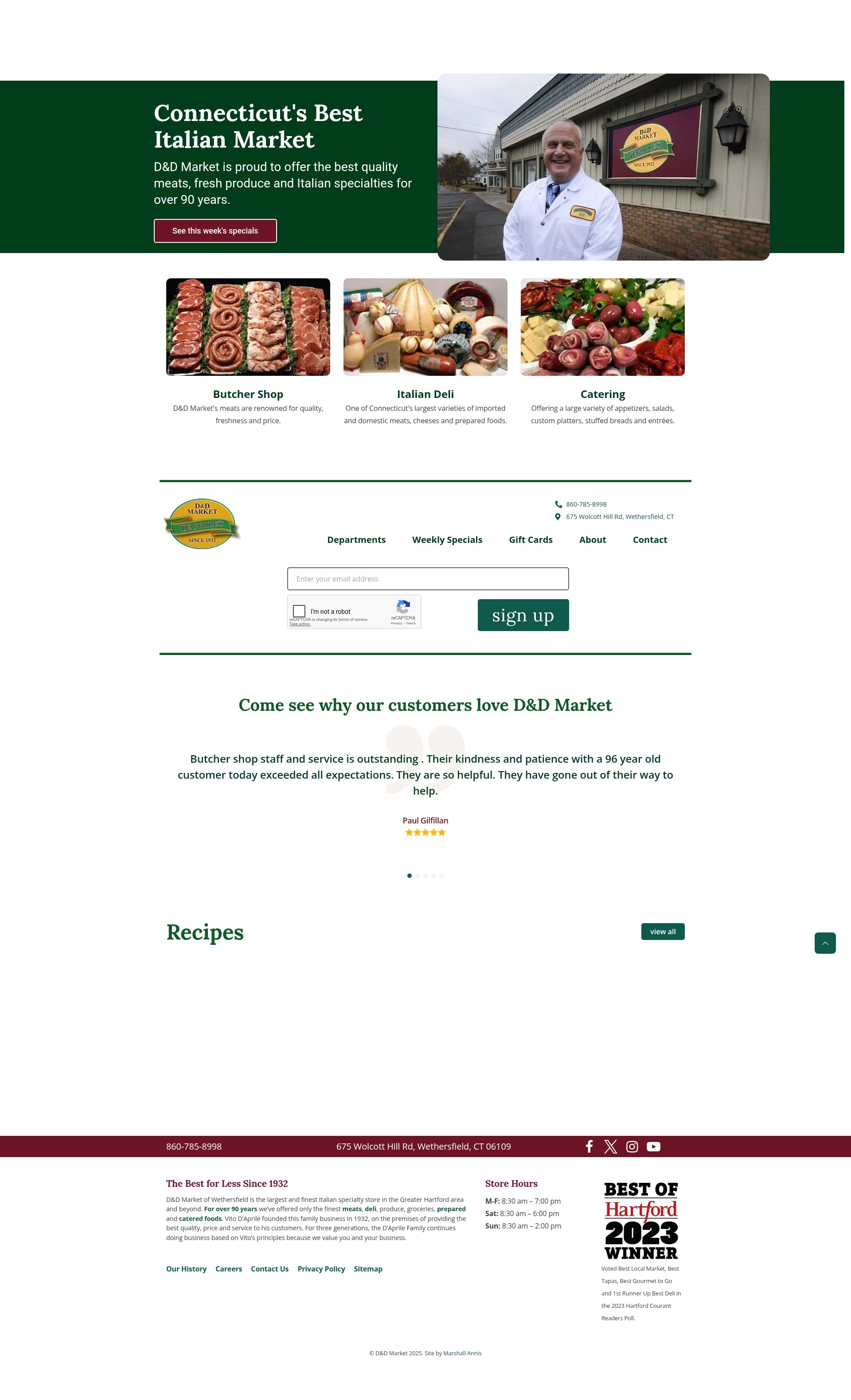 Screenshot of danddmarket.com