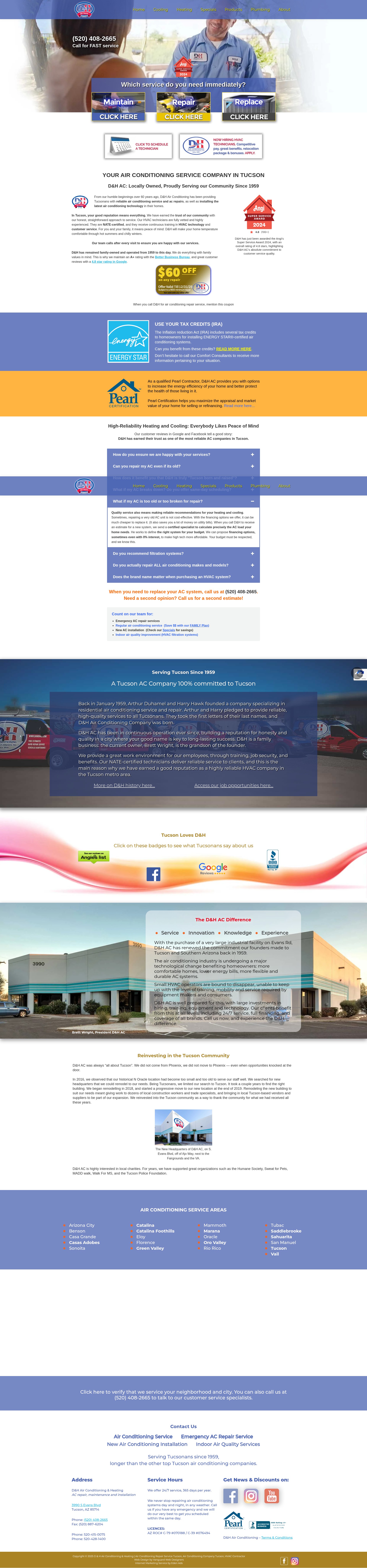 Screenshot of dandhac.com