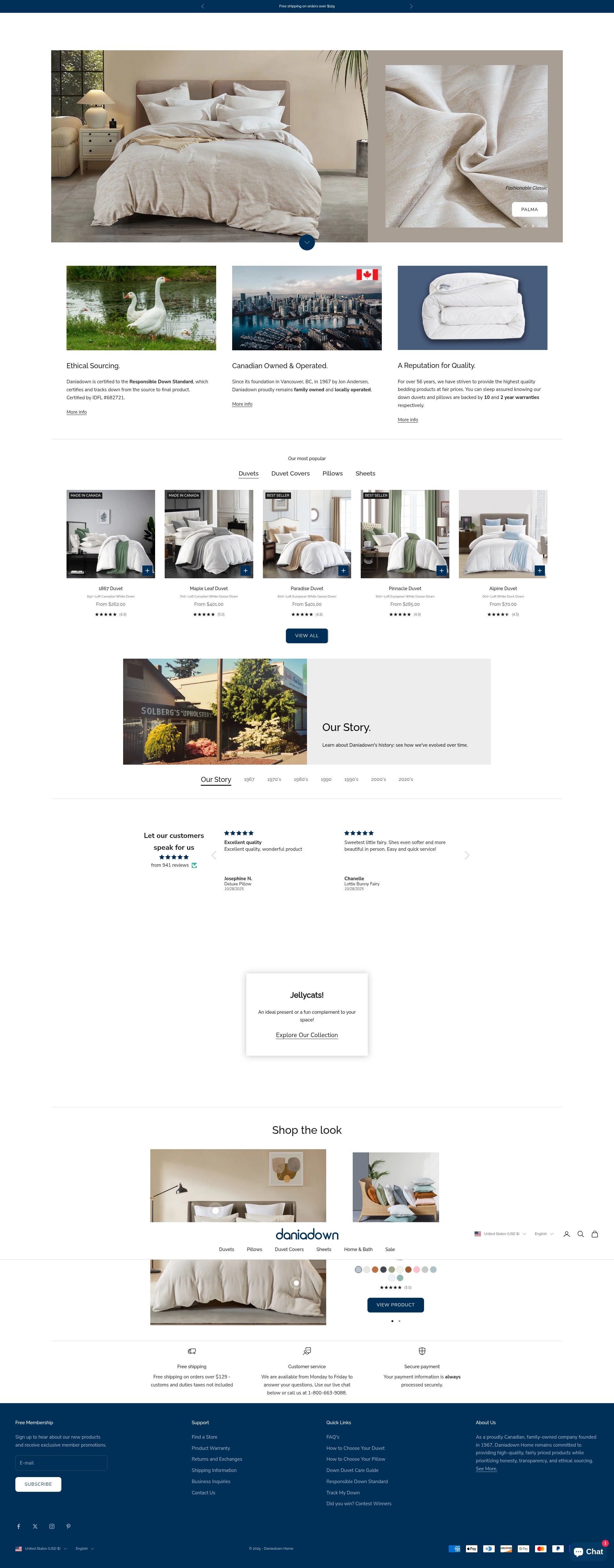 Screenshot of daniadown.com