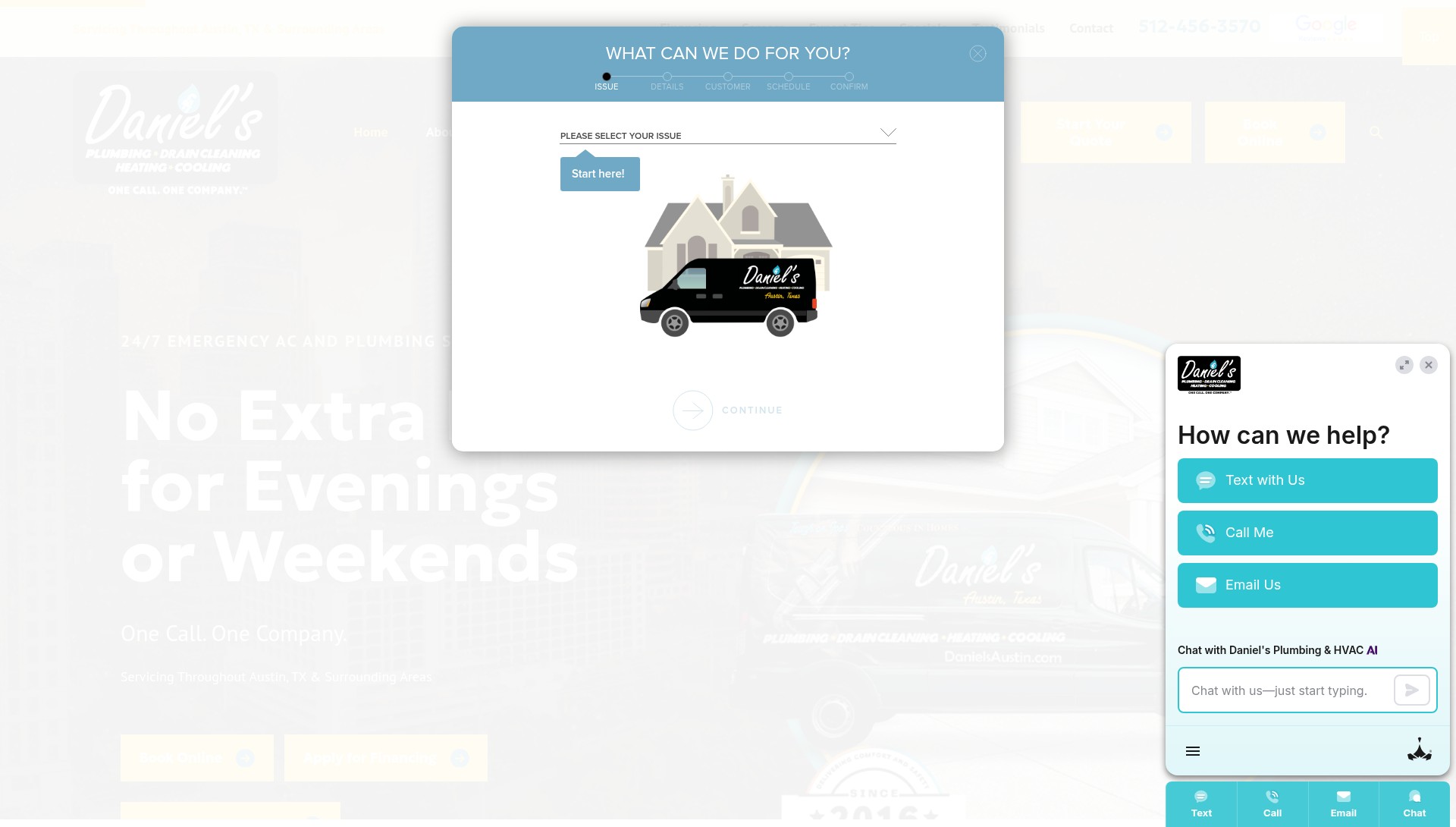 Screenshot of danielsaustin.com