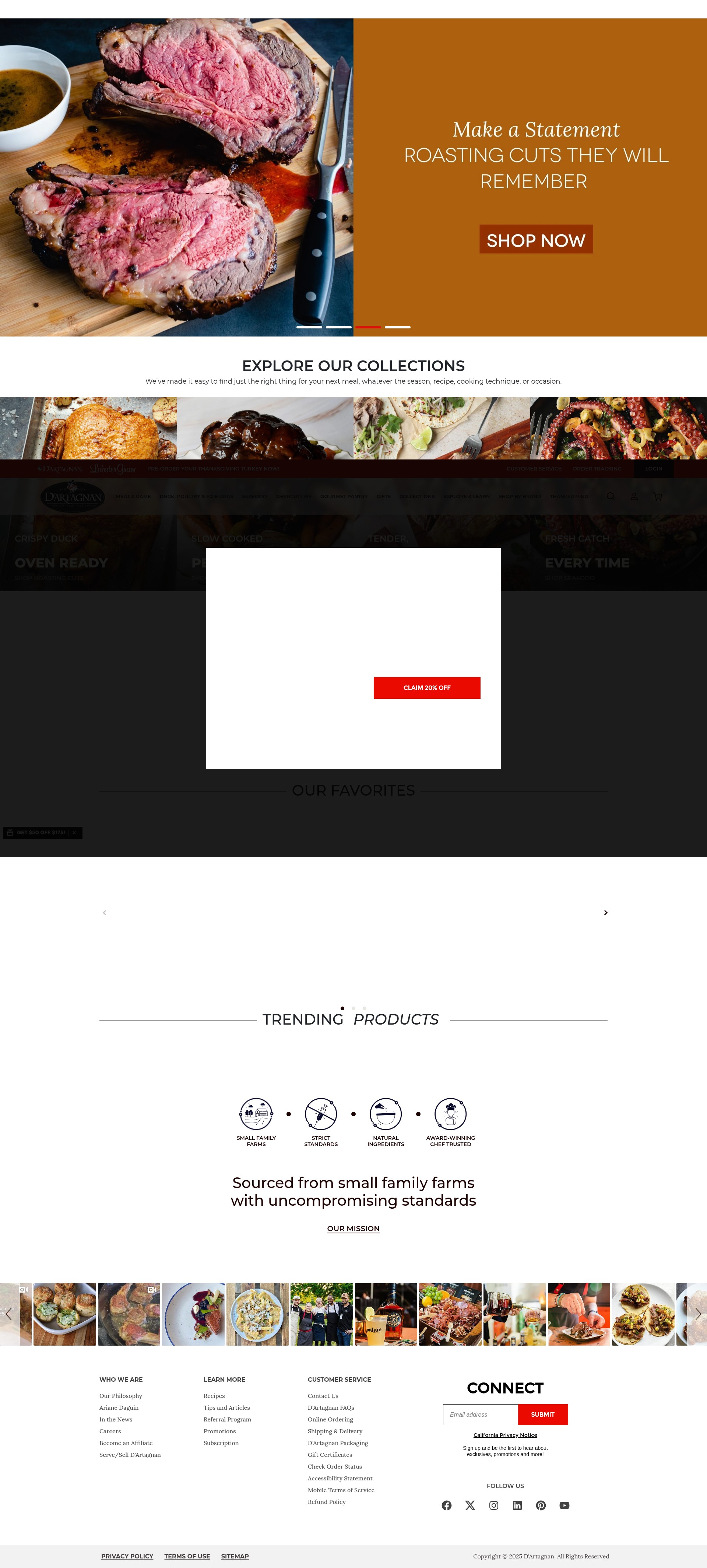 Screenshot of dartagnan.com