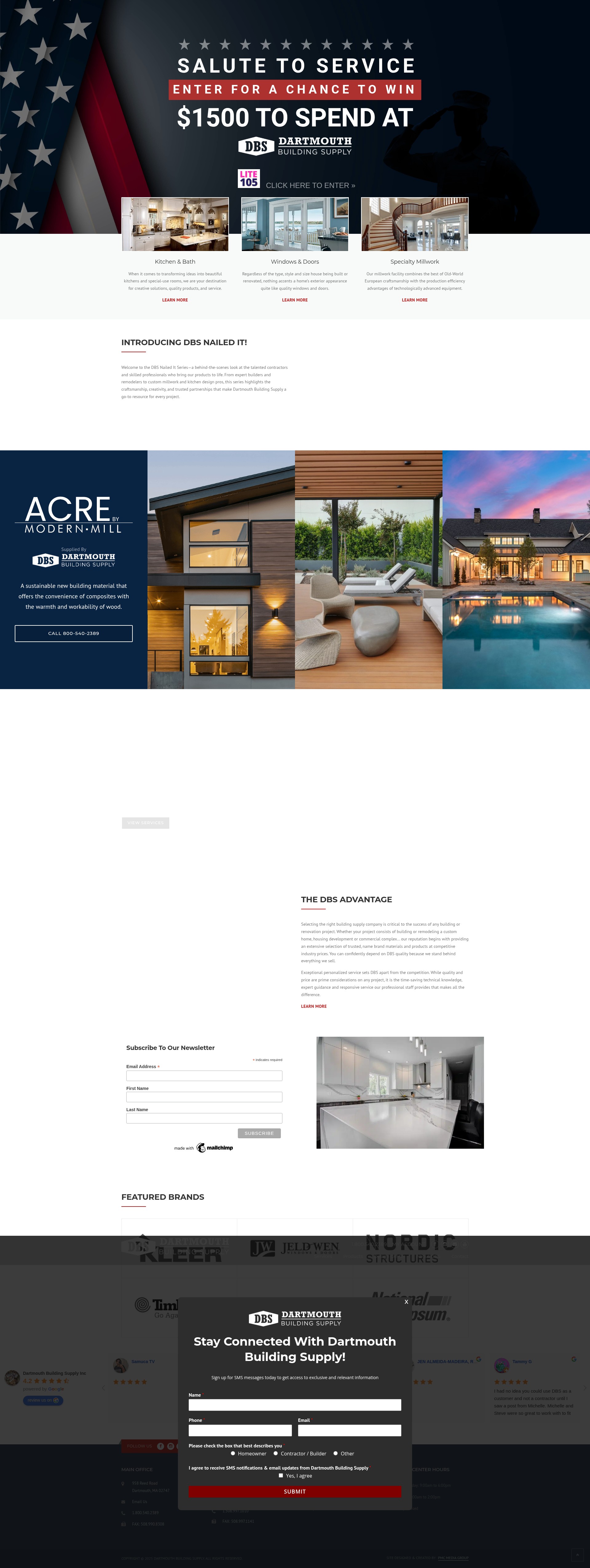 Screenshot of dartmouthbuildingsupply.com