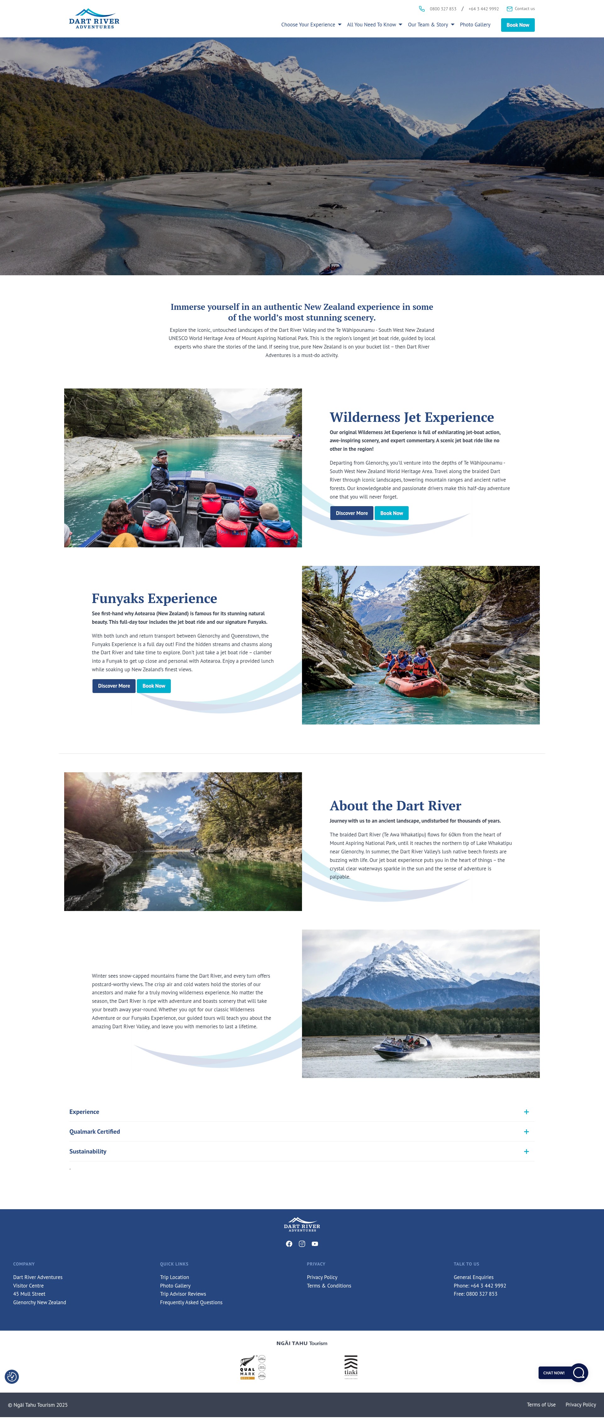 Screenshot of dartriver.co.nz