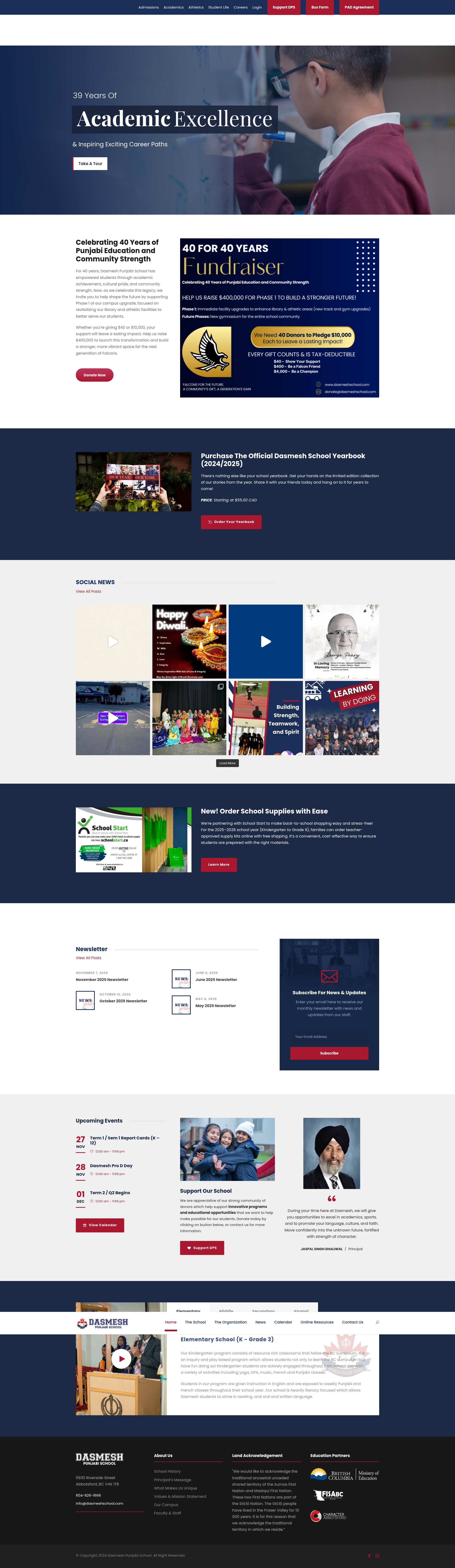 Screenshot of dasmeshschool.com