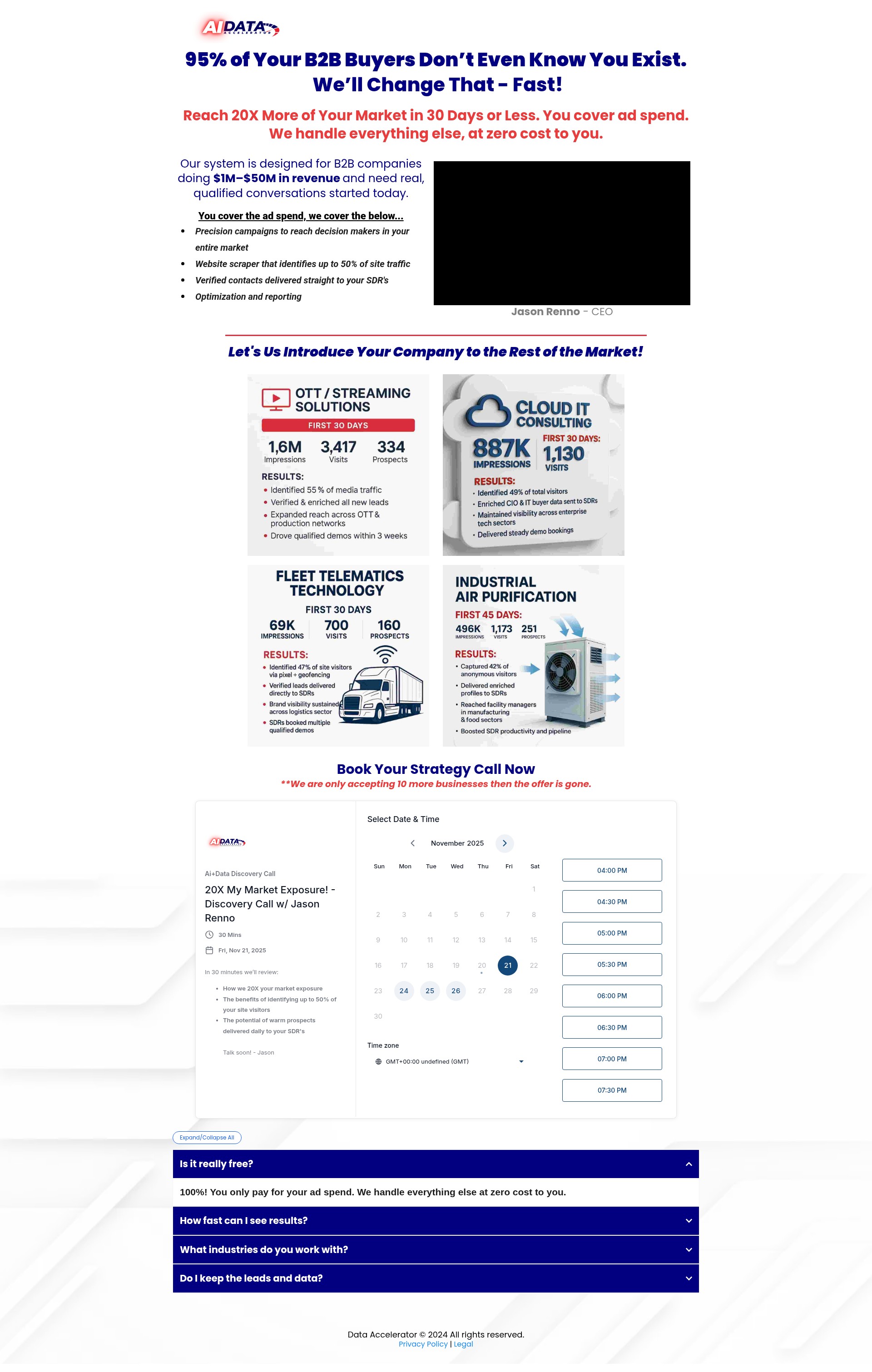 Screenshot of dataaccelerator.ai