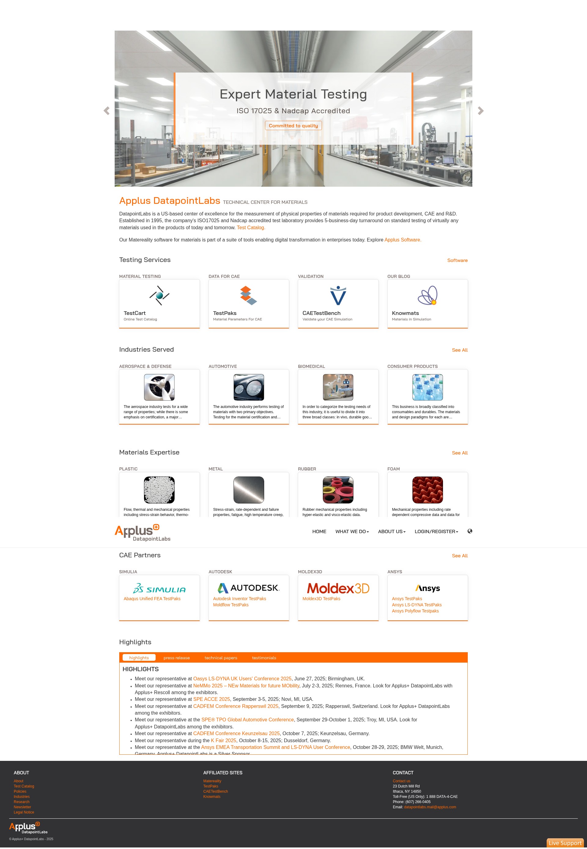 Screenshot of datapointlabs.com