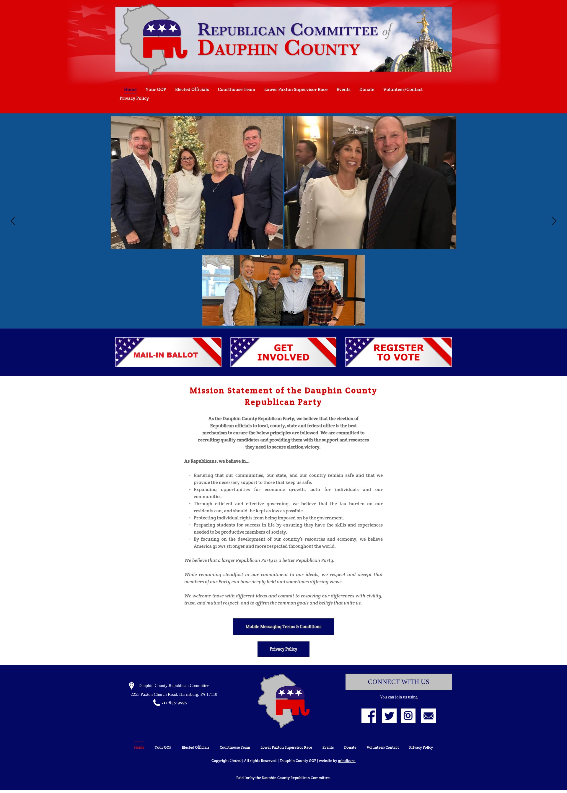 Screenshot of dauphingop.org