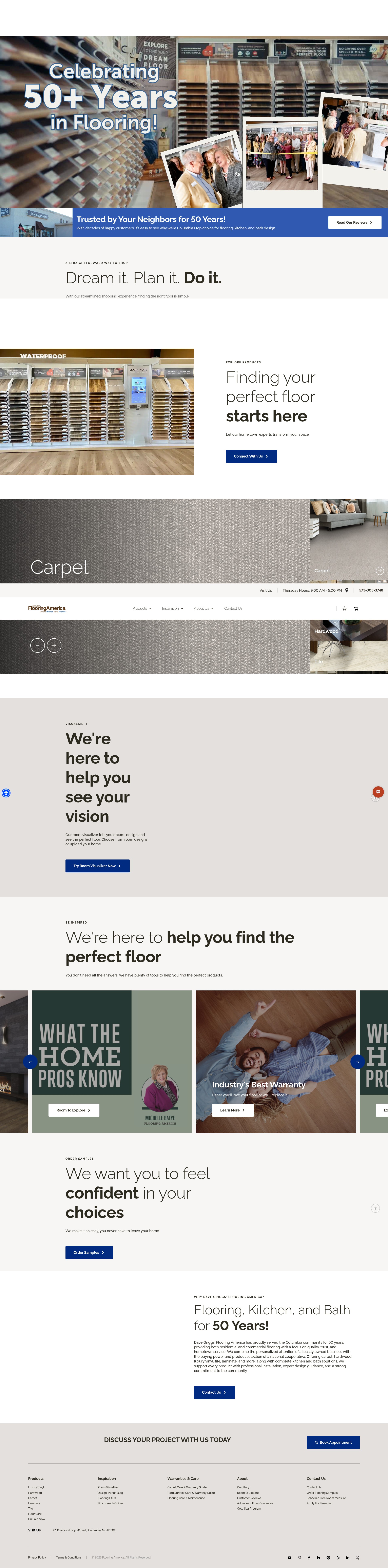 Screenshot of davegriggs-flooringamerica.com