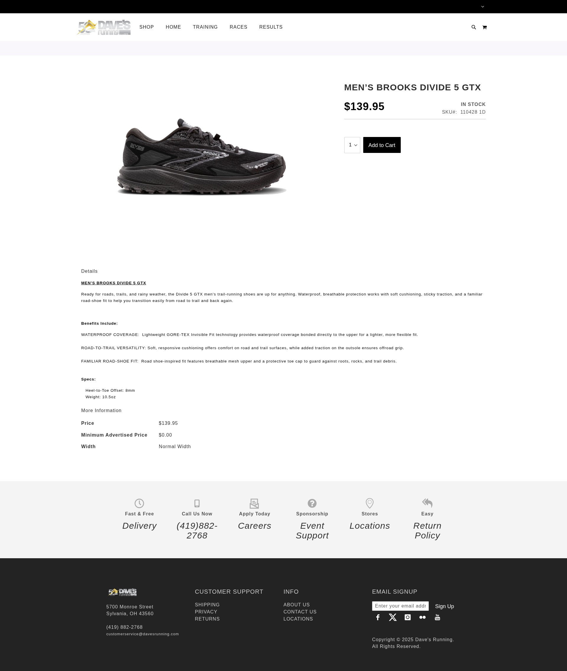 Screenshot of davesrunning.com