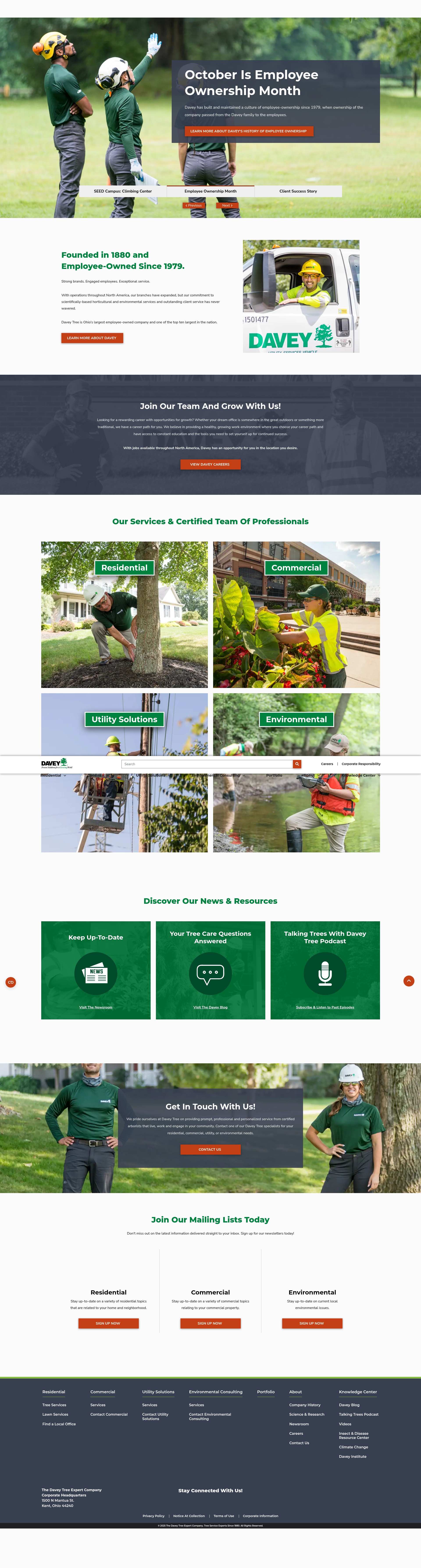 Screenshot of davey.com