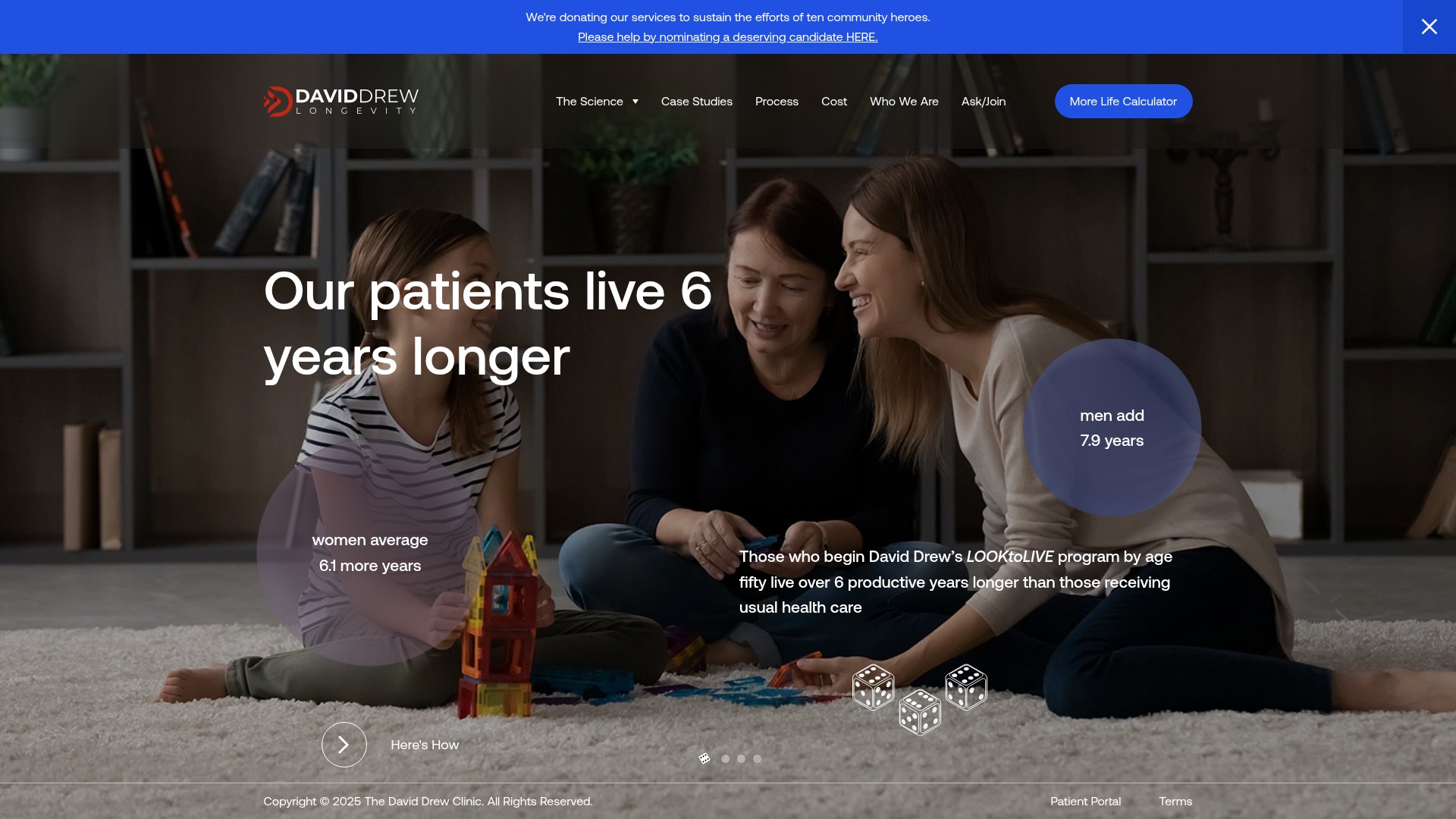 Screenshot of daviddrew.com