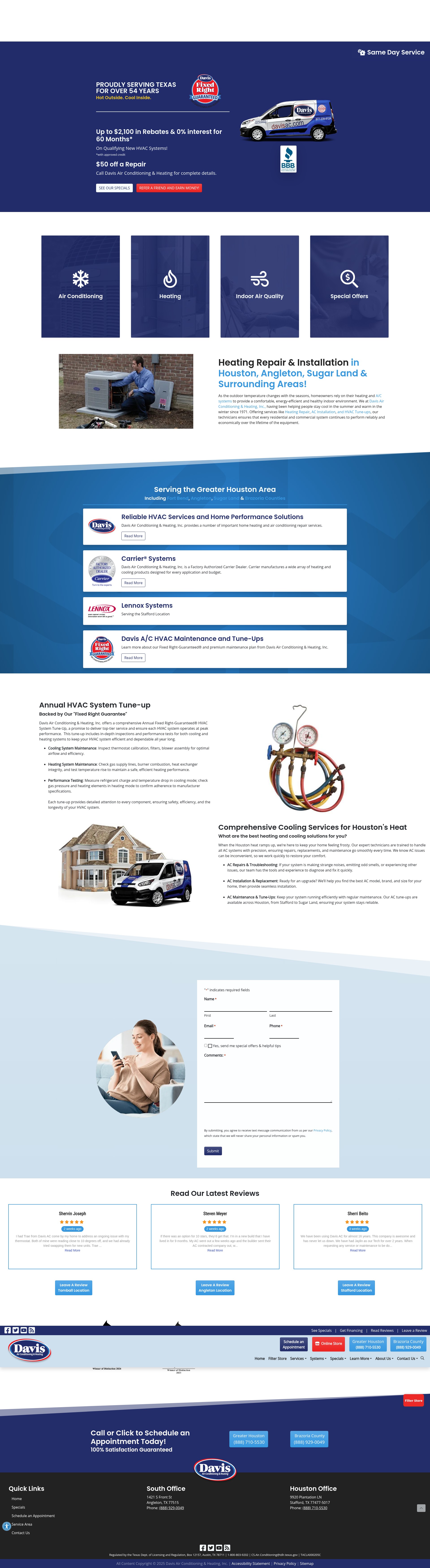 Screenshot of davisac.com