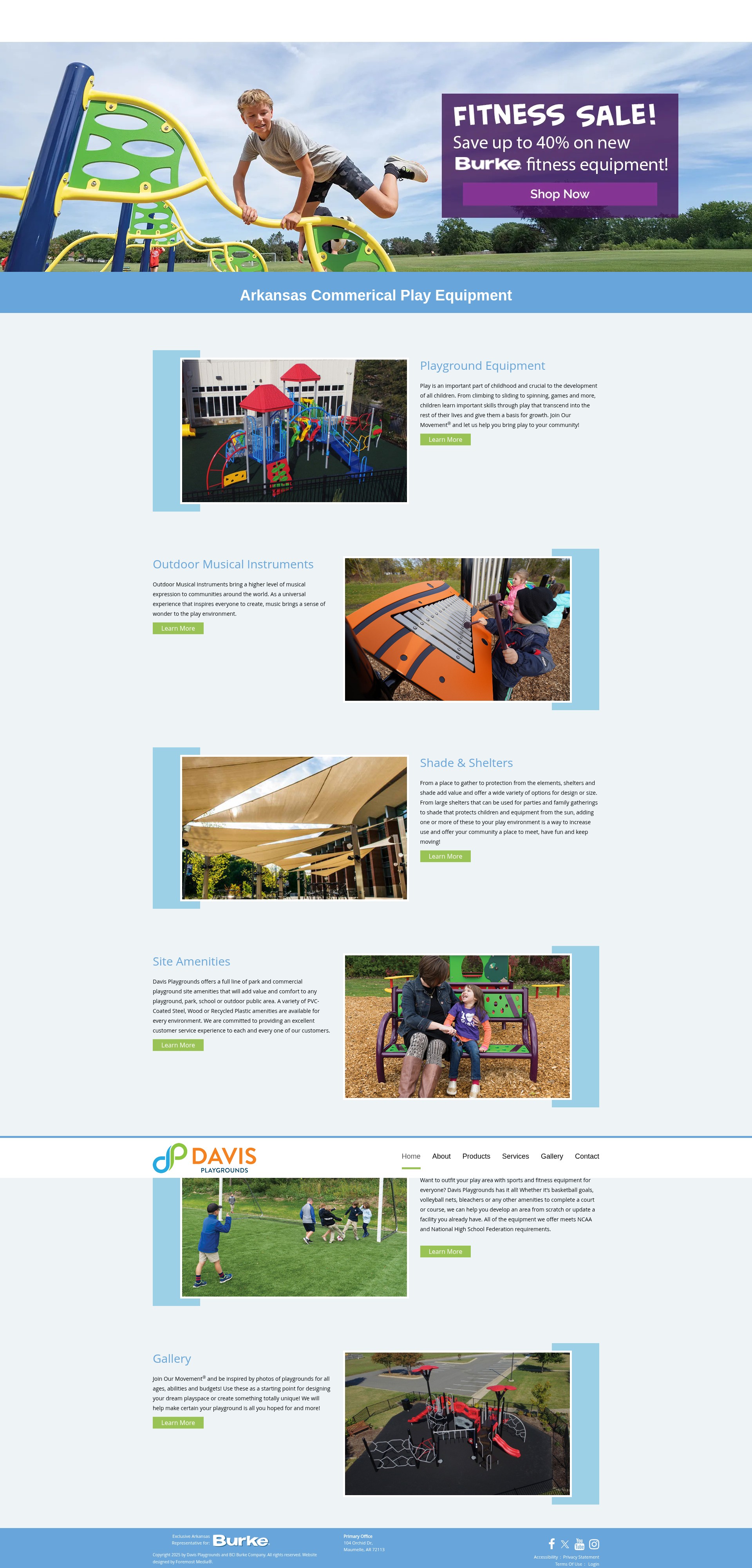 Screenshot of davisplaygrounds.com