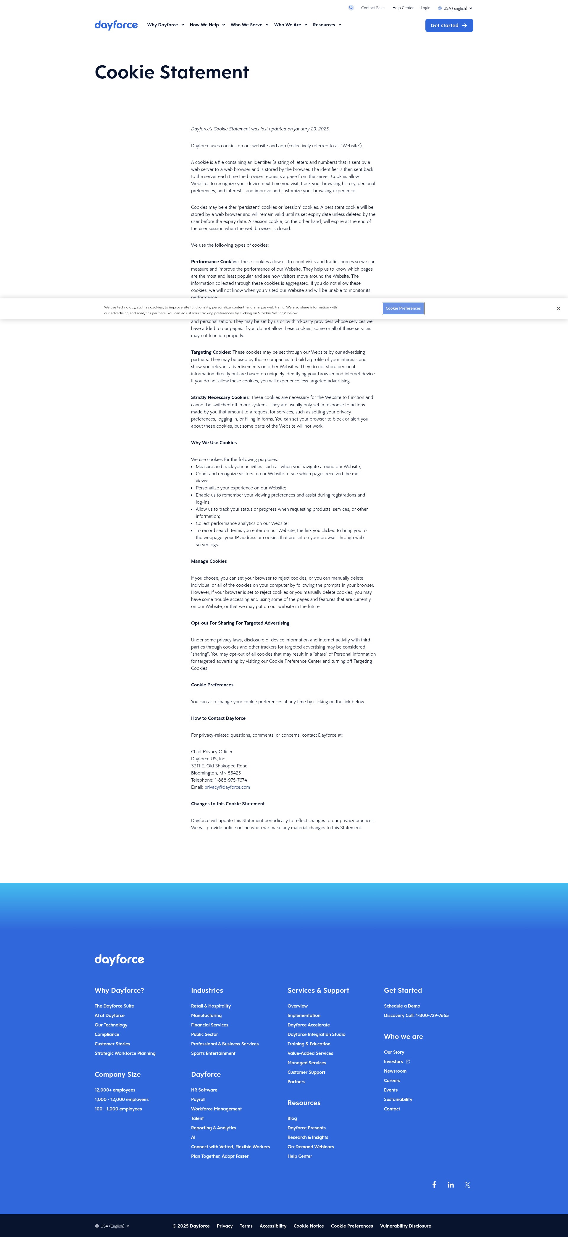 Screenshot of dayforce.com