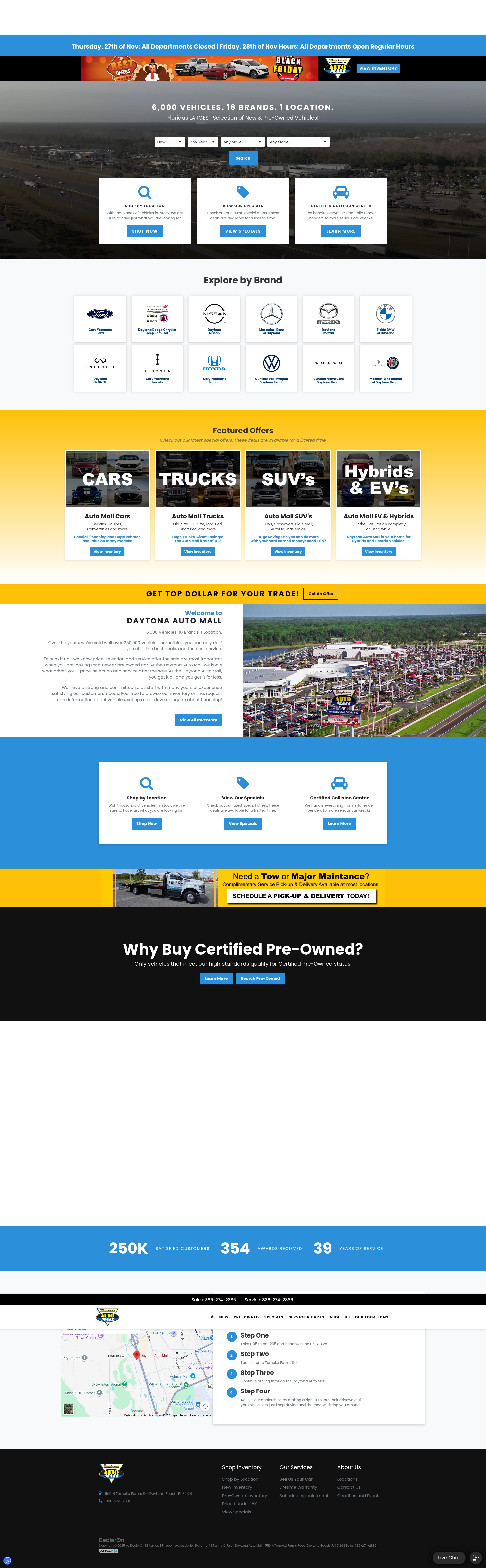 Screenshot of daytonaautomall.com