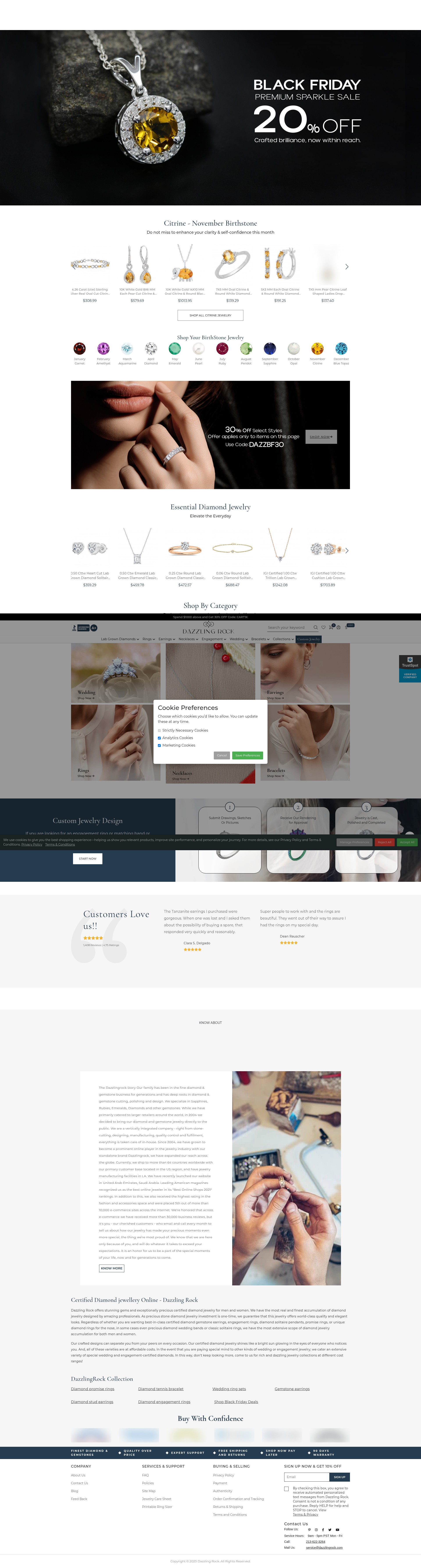 Screenshot of dazzlingrock.com