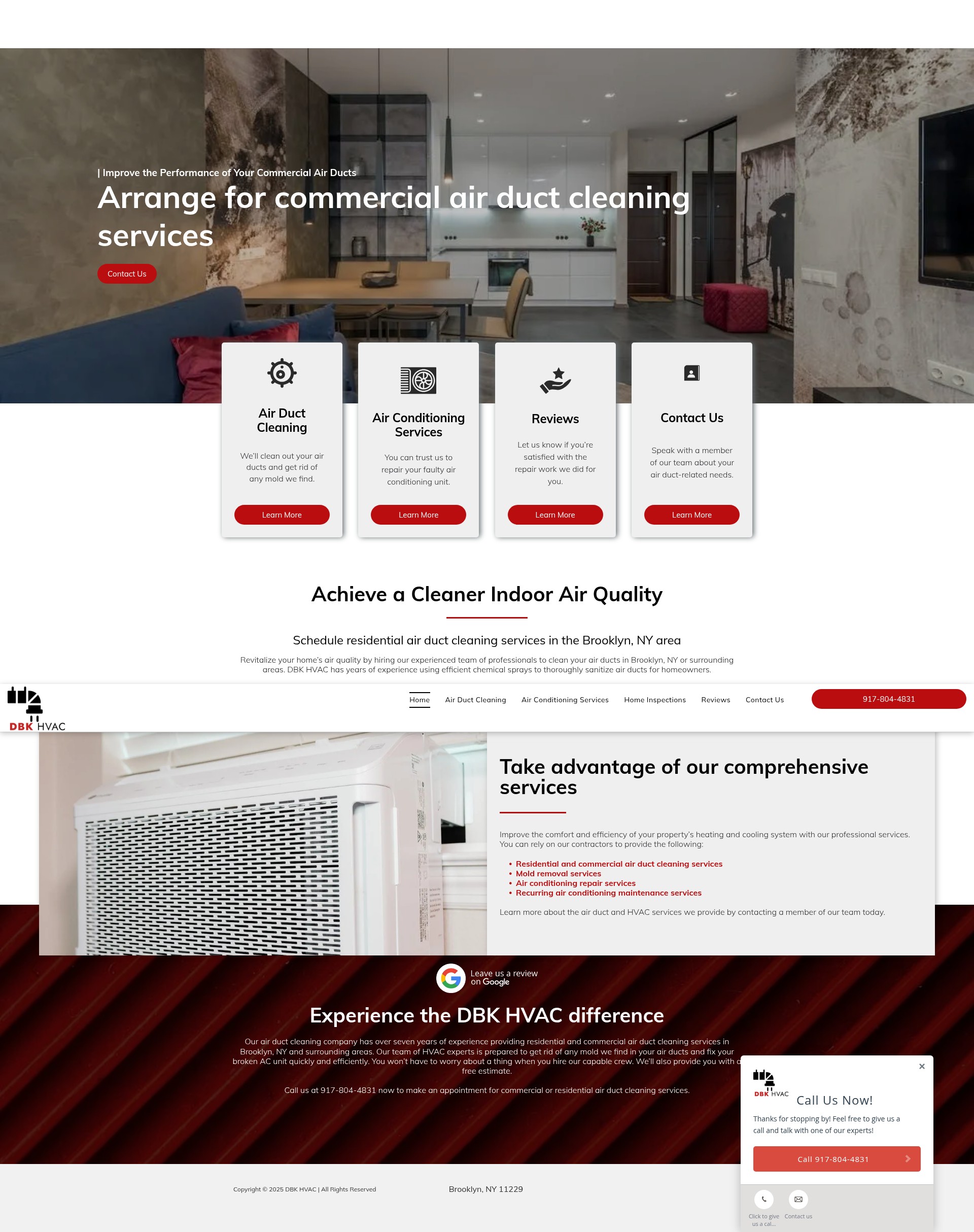 Screenshot of dbkhvacny.com