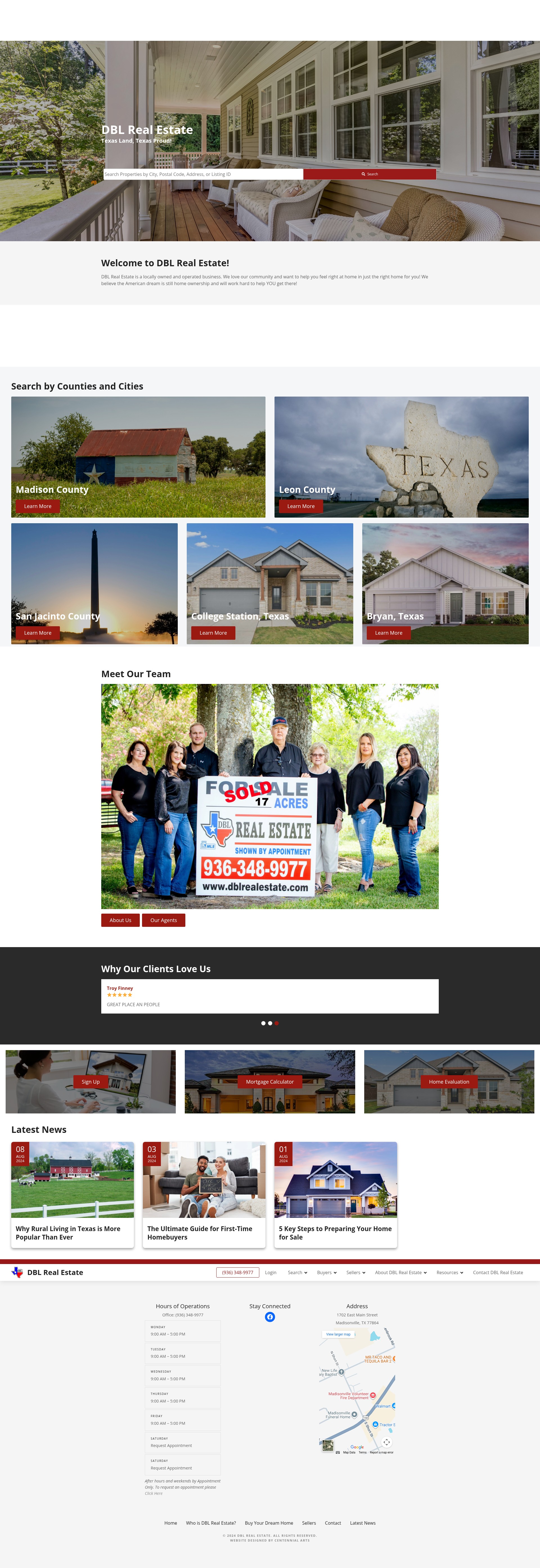 Screenshot of dblrealestate.com