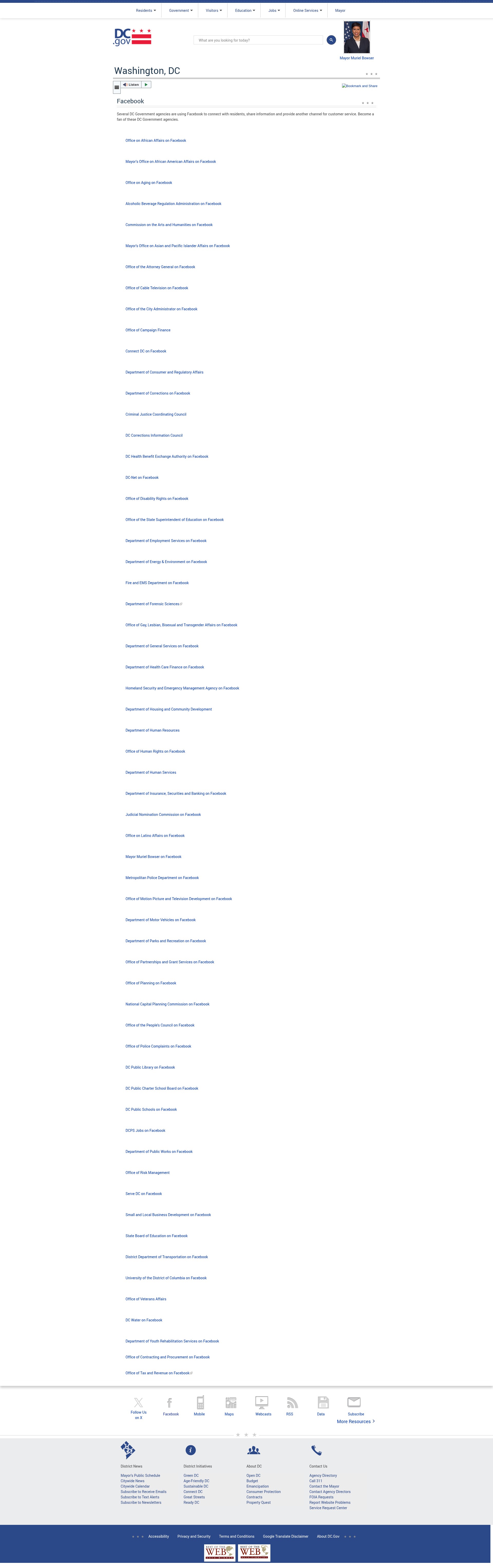 Screenshot of dc.gov