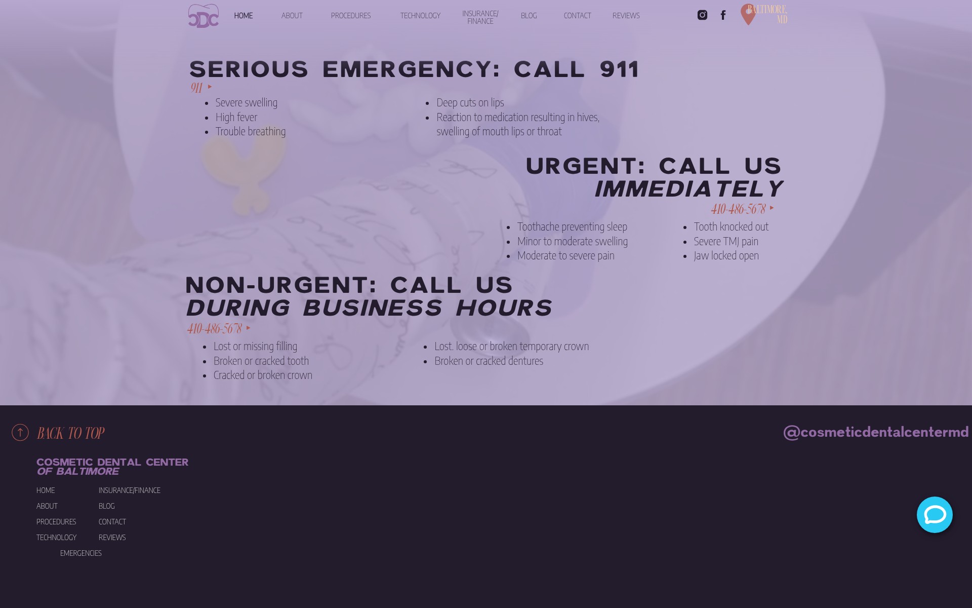 Screenshot of ddsbaltimore.com