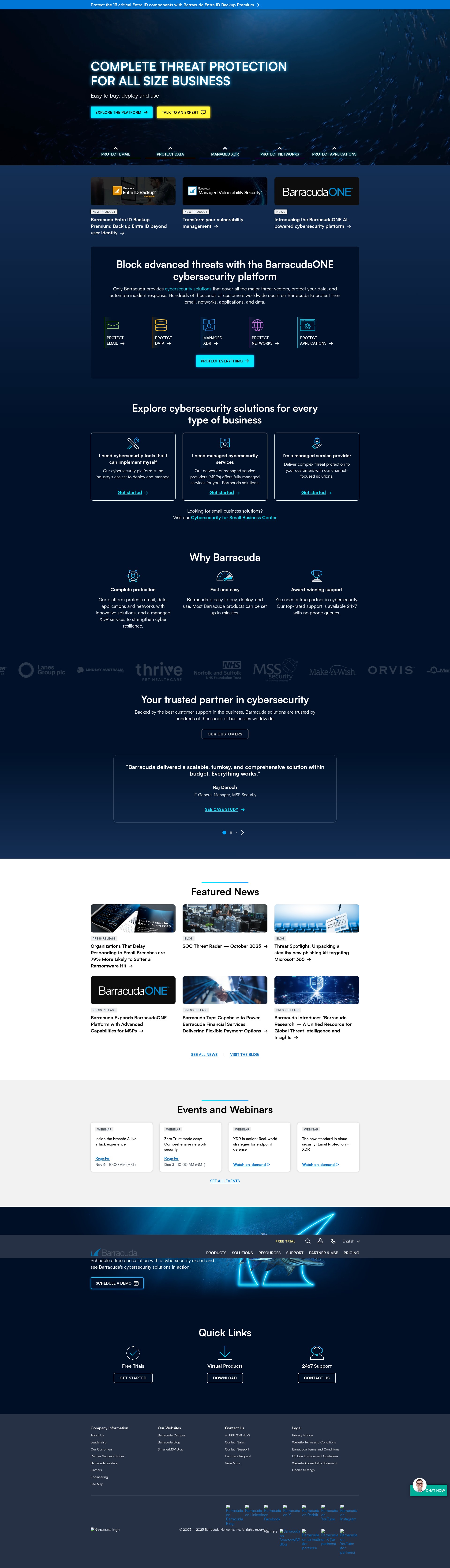 Screenshot of de.barracuda.com