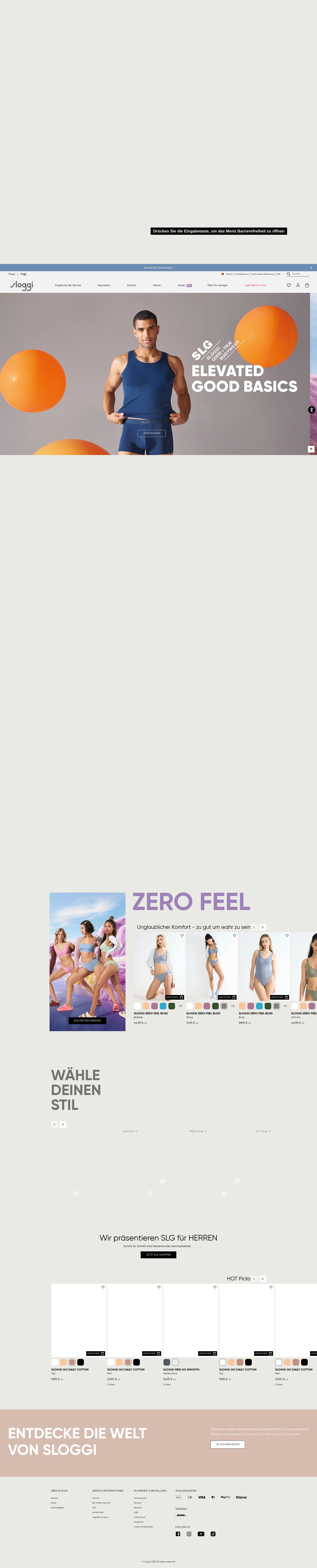 Screenshot of de.sloggi.com