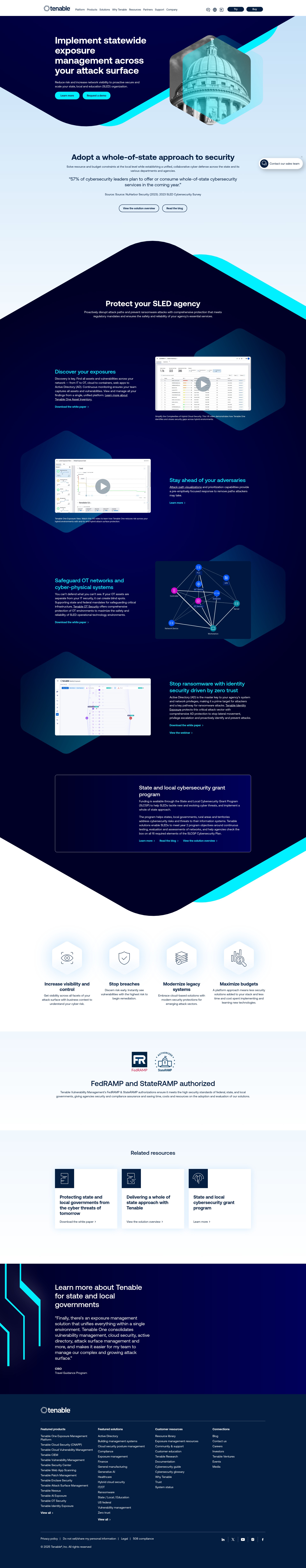 Screenshot of de.tenable.com