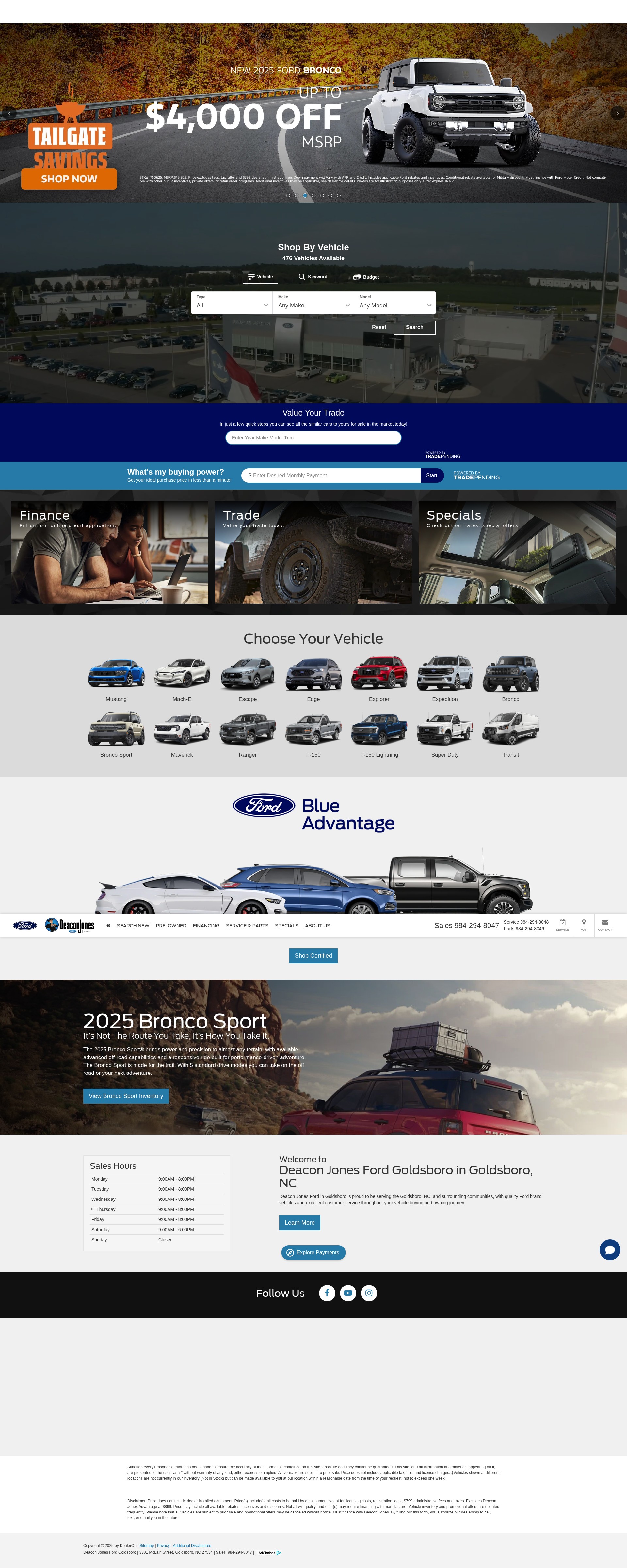 Screenshot of deaconjonesfordlm.com