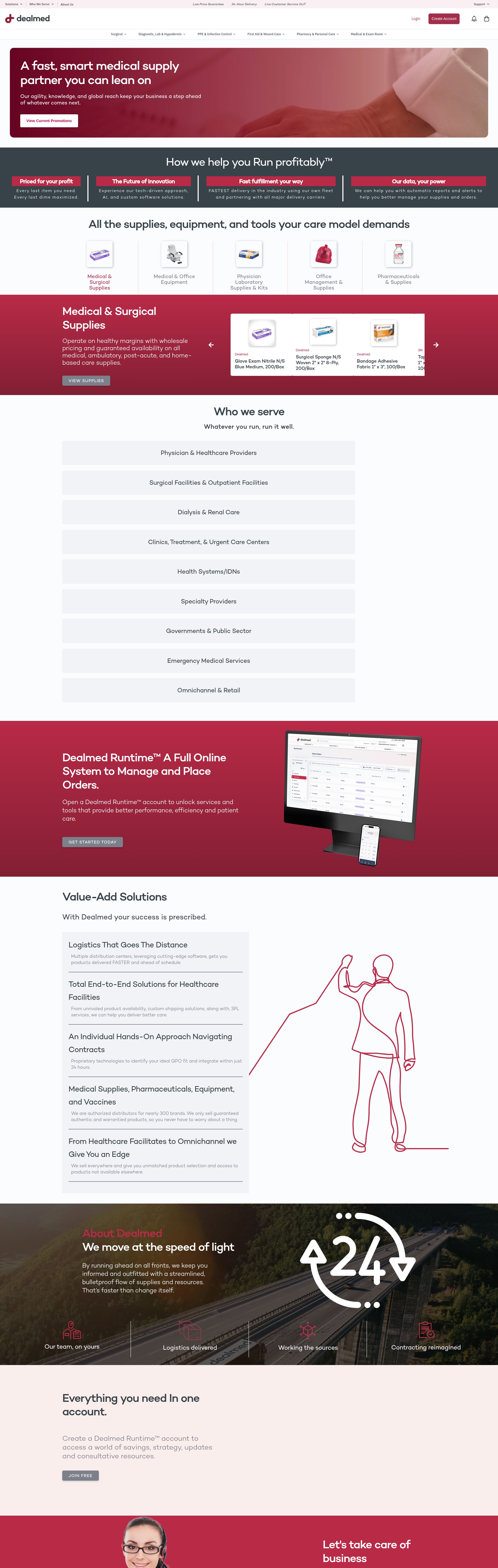 Screenshot of dealmed.com