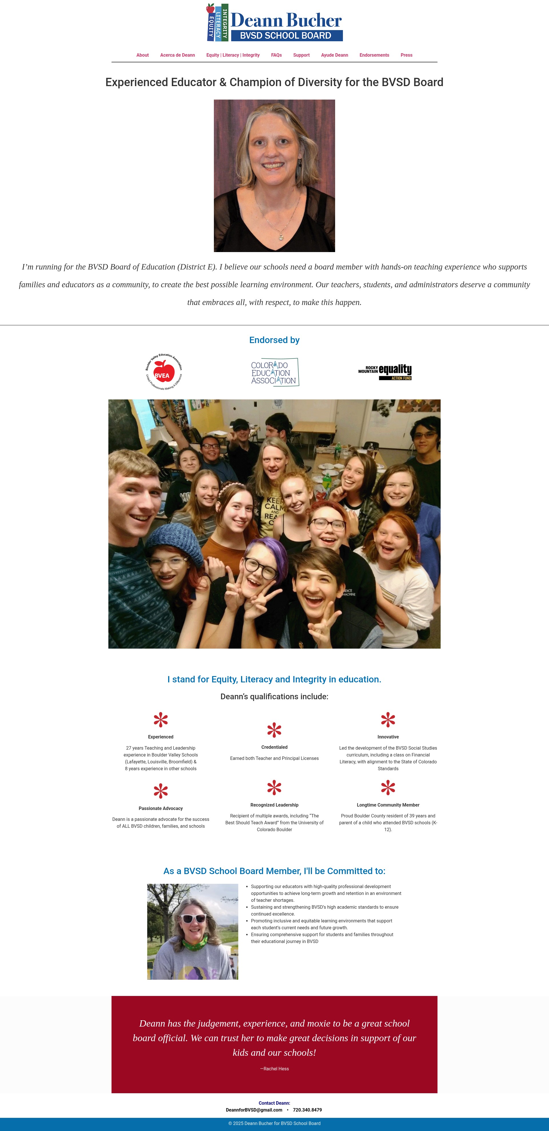 Screenshot of deannbucher.com