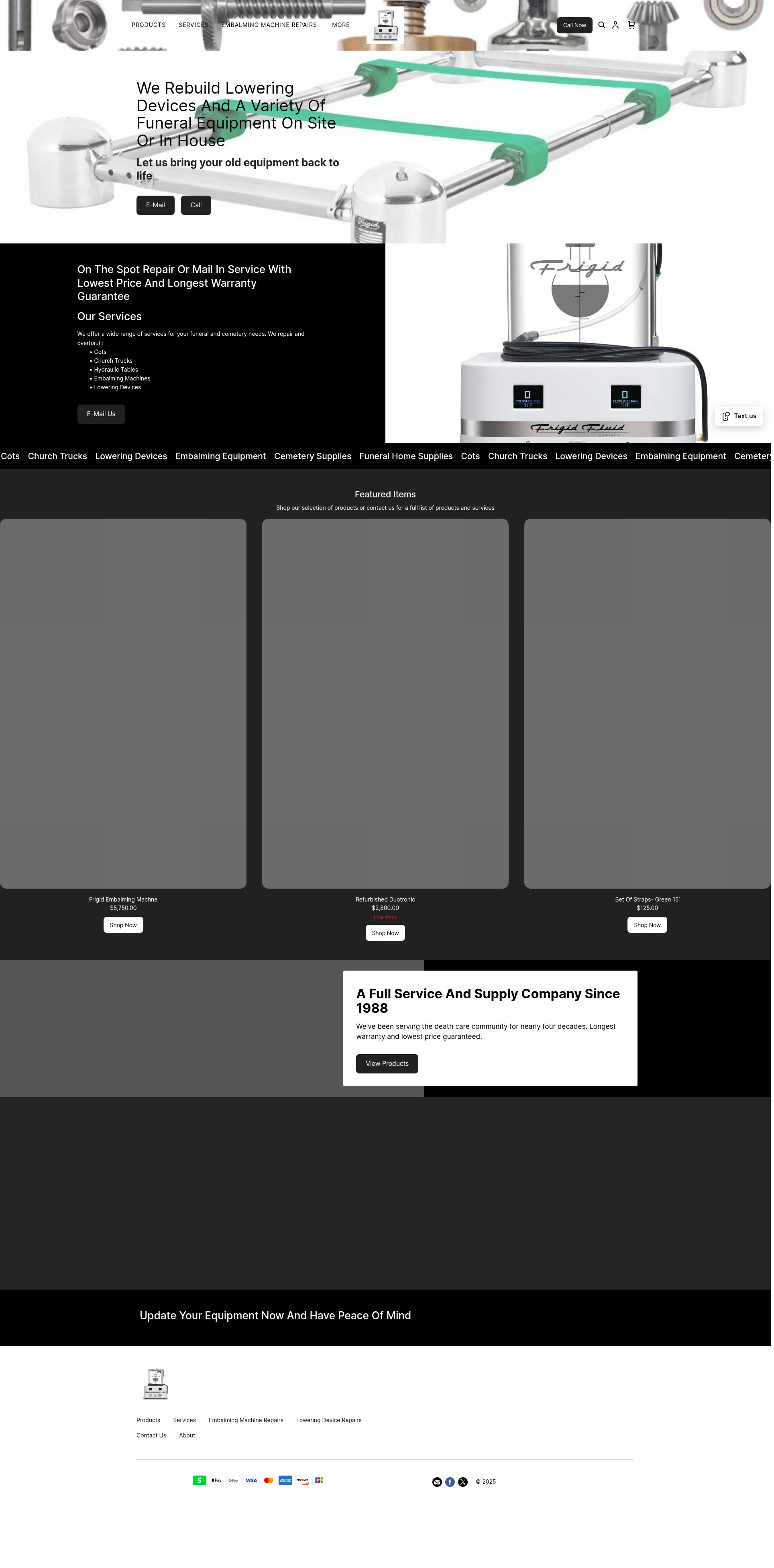 Screenshot of deathcarerepair.com
