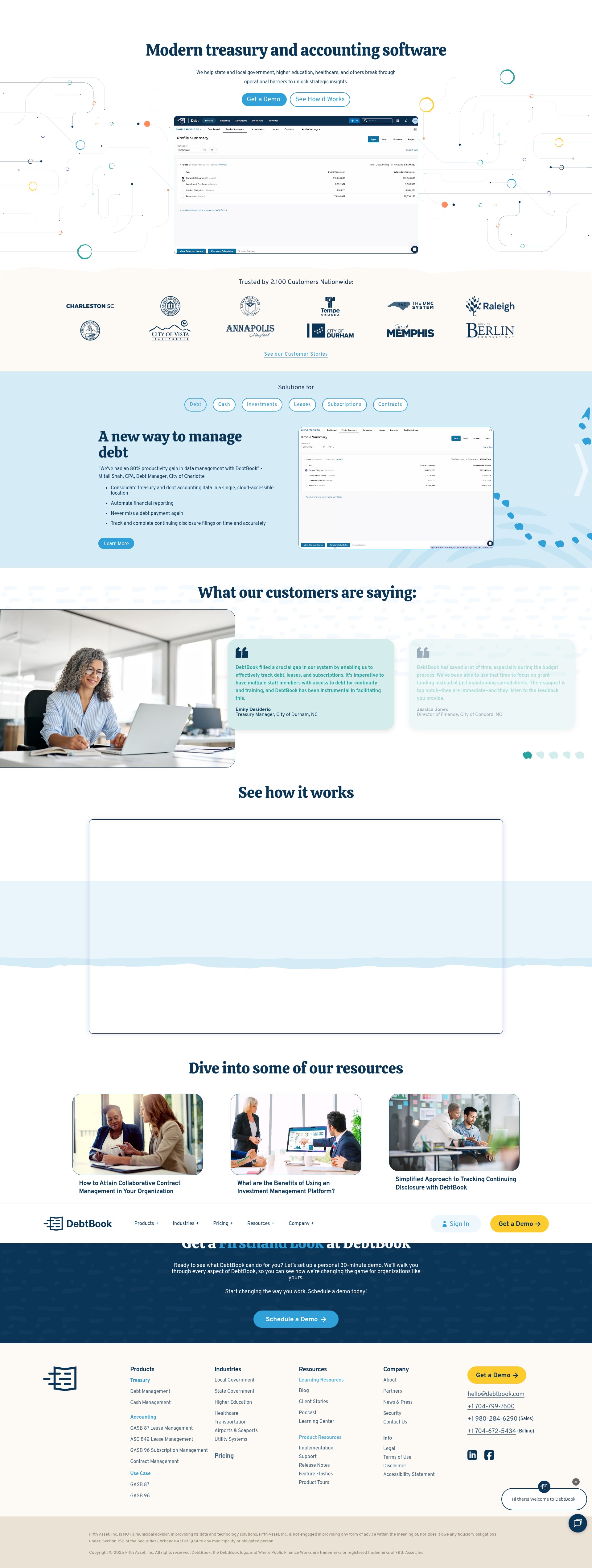 Screenshot of debtbook.com