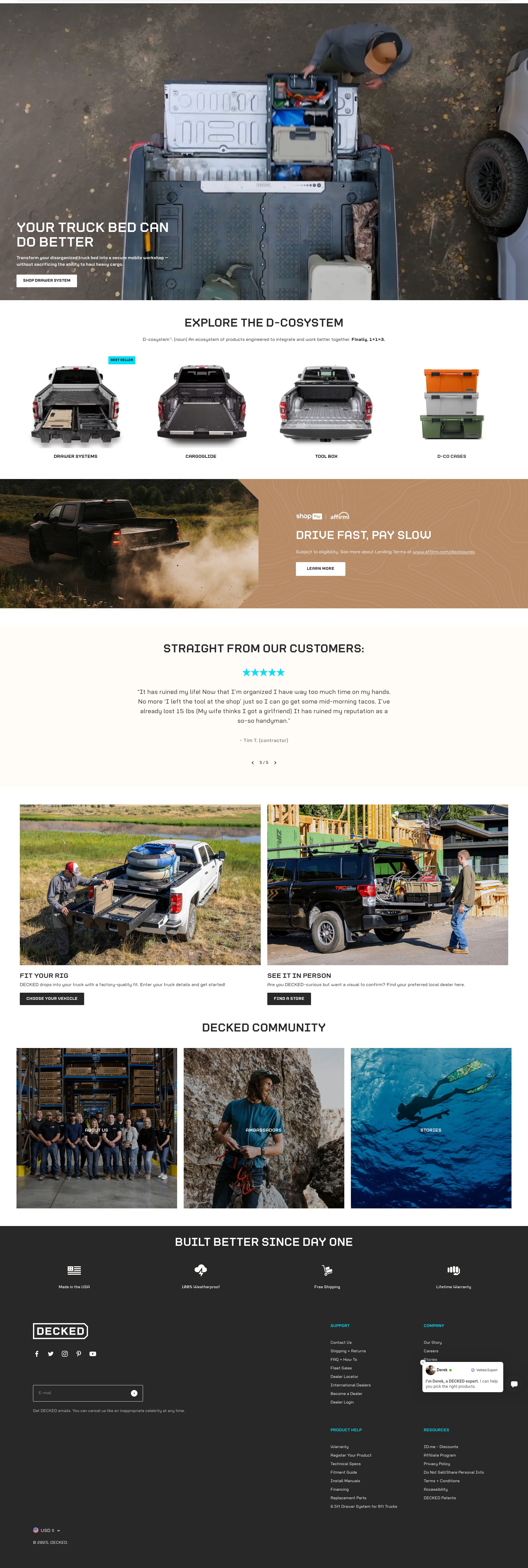 Screenshot of decked.com