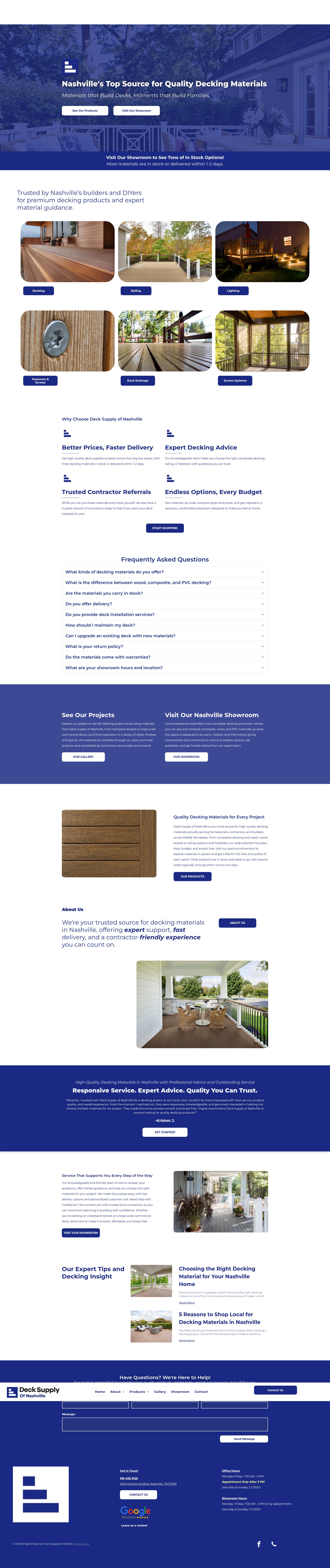 Screenshot of decksupplyofnashville.com