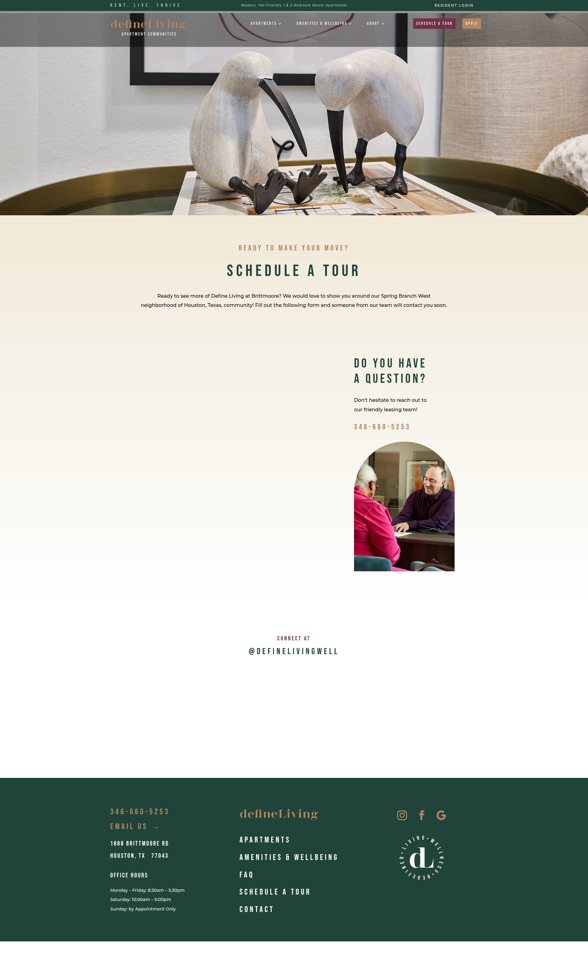 Screenshot of defineliving.com