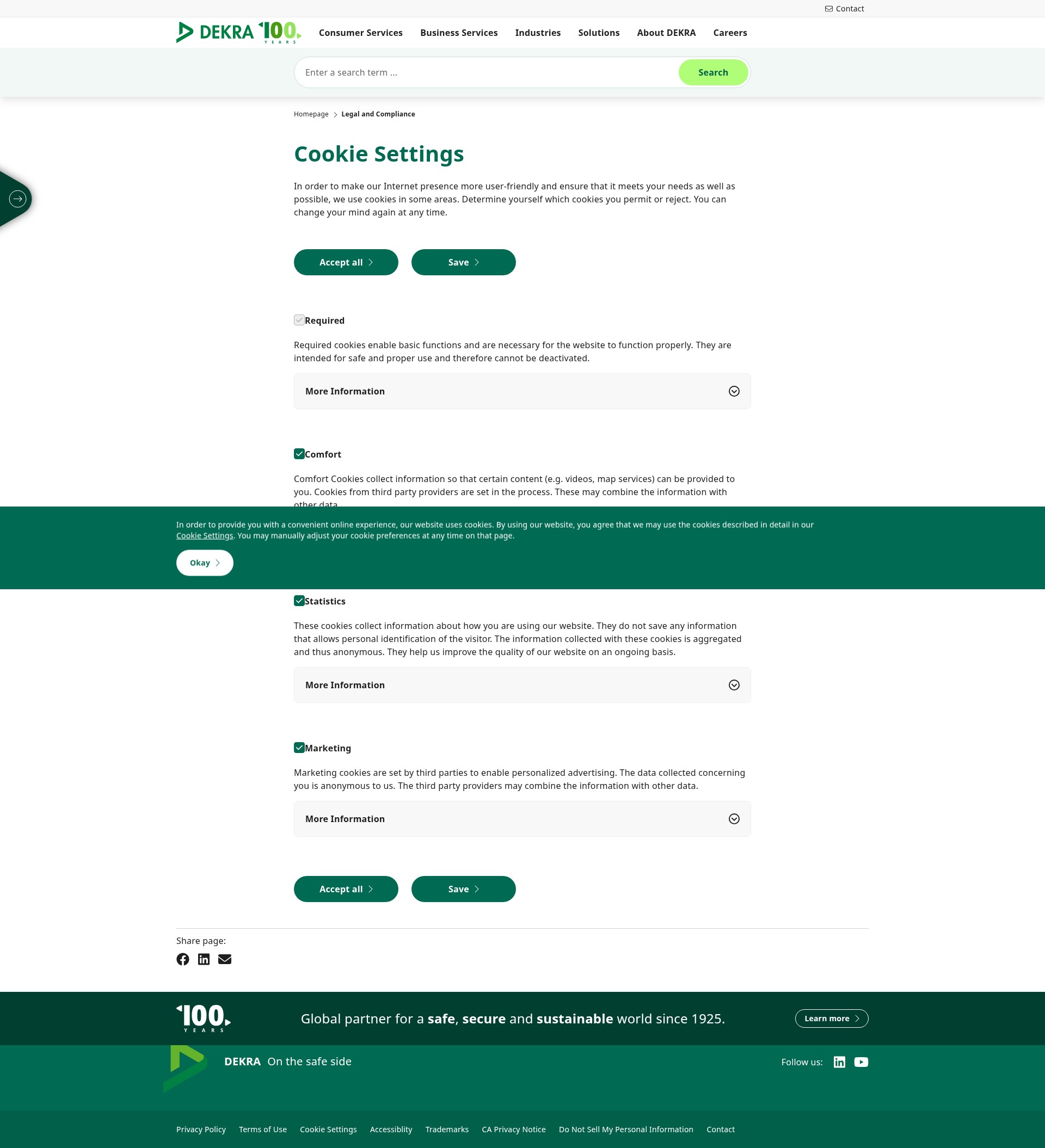 Screenshot of dekra-usa.com